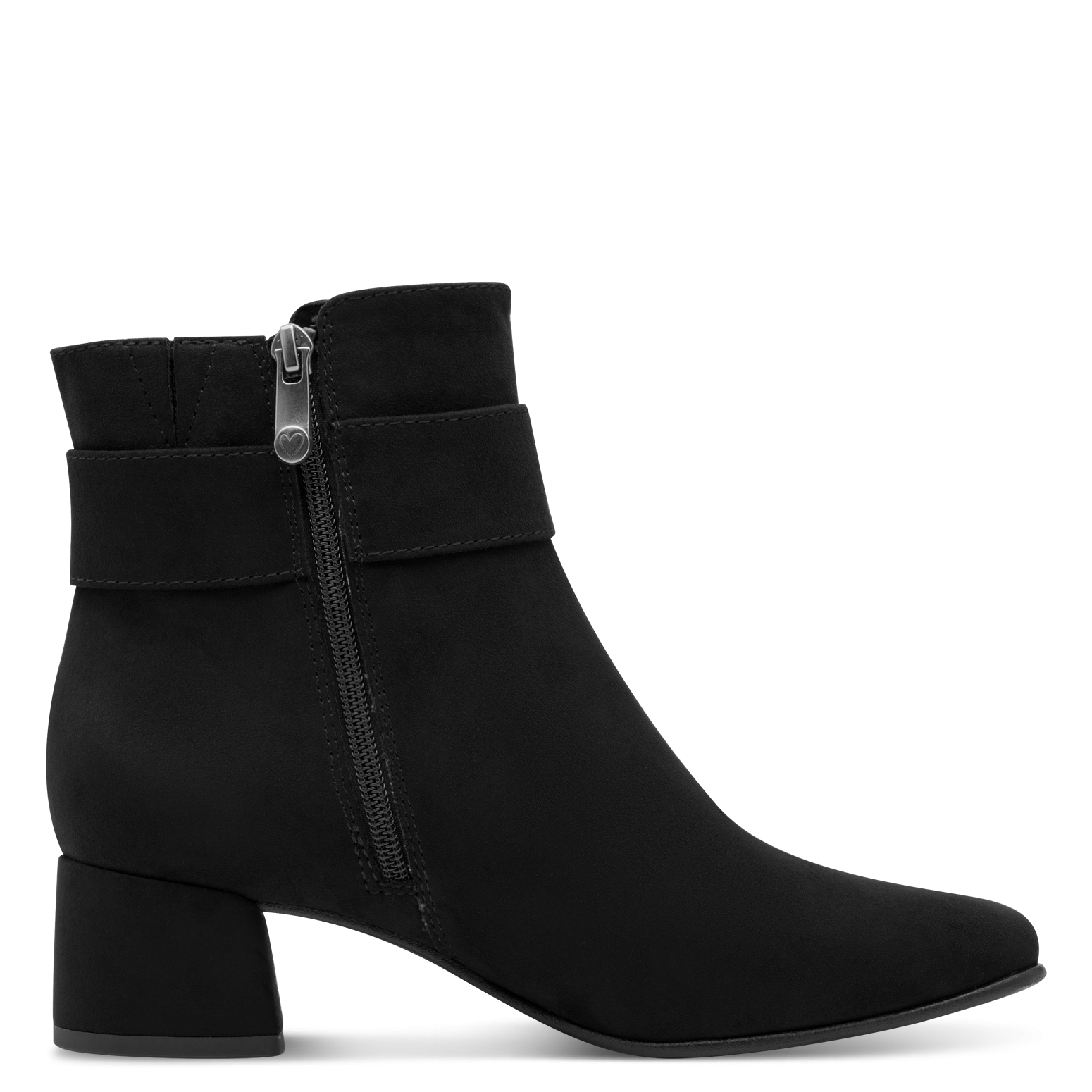 MARCO TOZZI Stiefelette, Blockabsatz, Abendschuh, Festtagsschuh mit Zierschnalle
