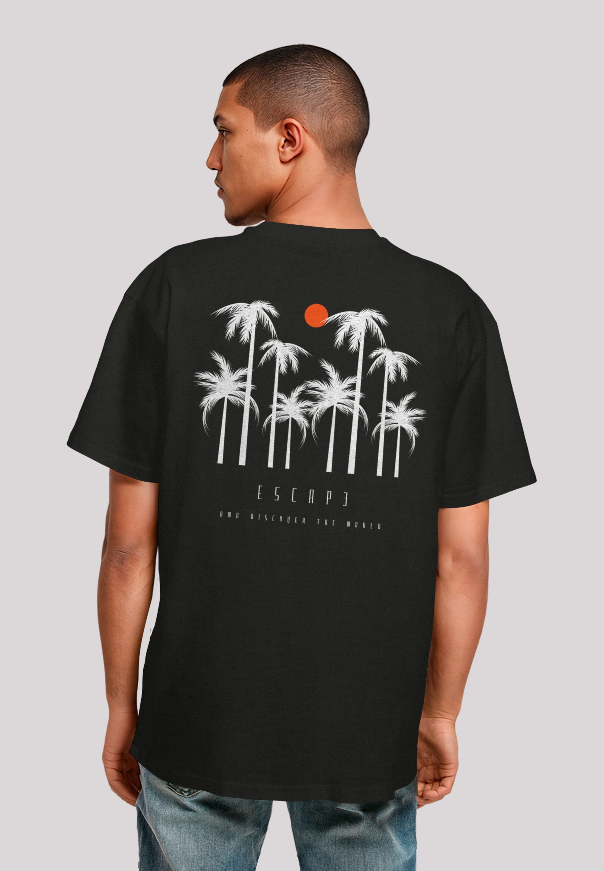 F4NT4STIC T-Shirt "Oversize Escape Discover the World Palm Trees", Discover günstig online kaufen