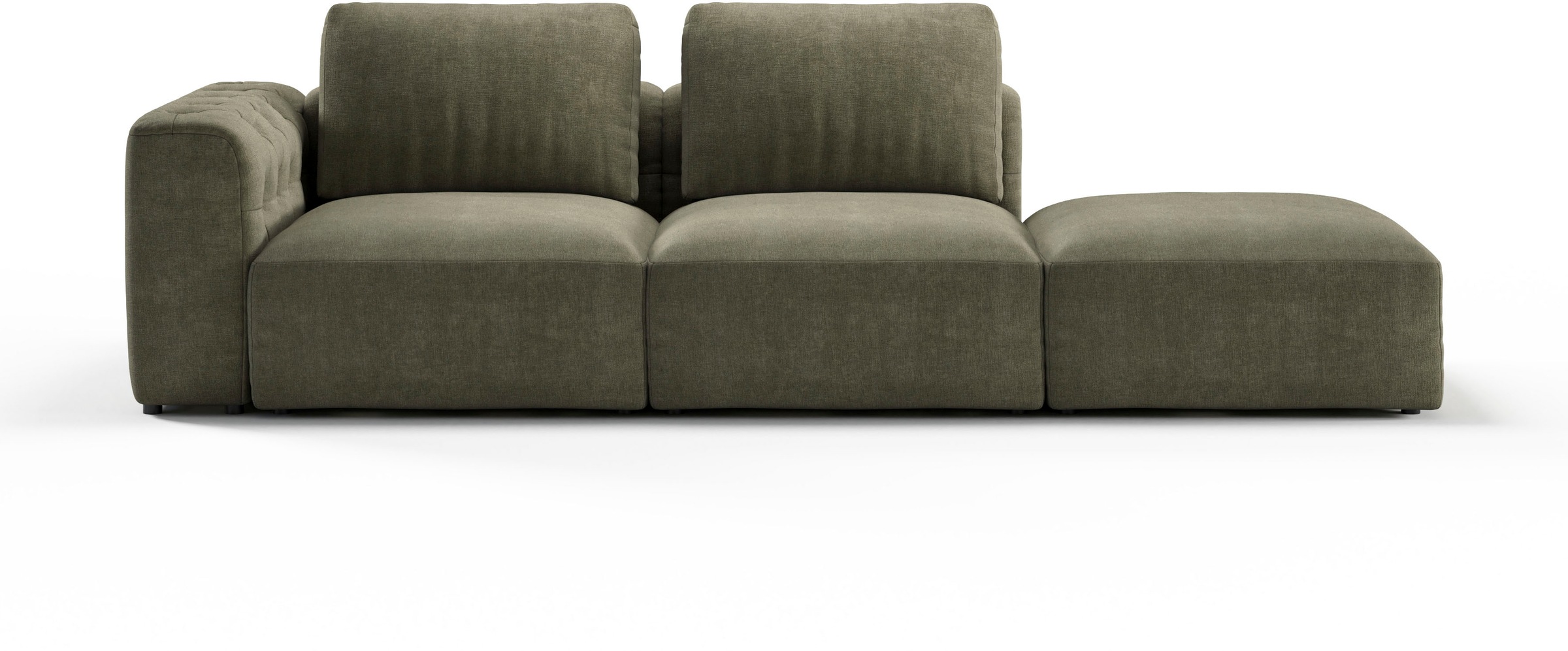 RAUM.ID Chaiselongue »Cushid«, Modul-Sofa, bestehend aus 2-Sitzer und Hocker