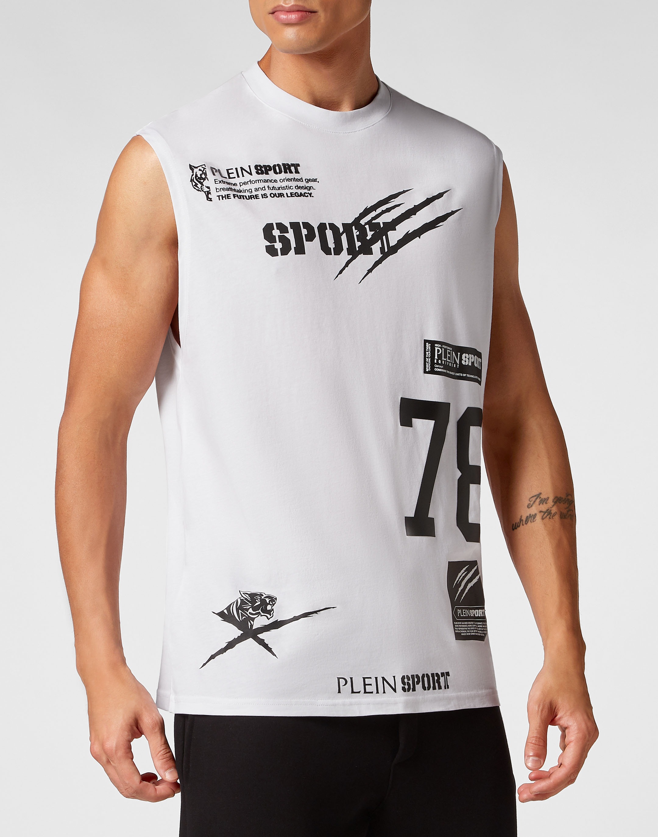 PLEIN SPORT T-Shirt "Tanktop Multilogo" günstig online kaufen