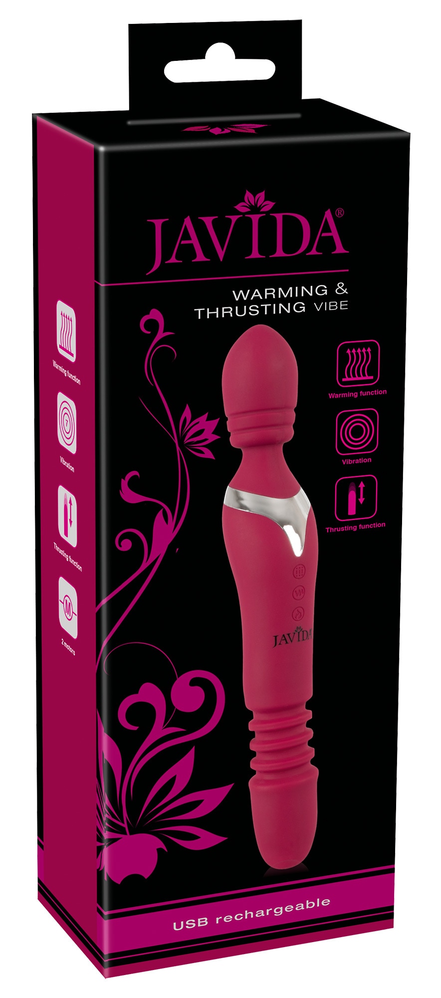 Javida Vibrator »Massagestab Warming & Thrusting Vibe«