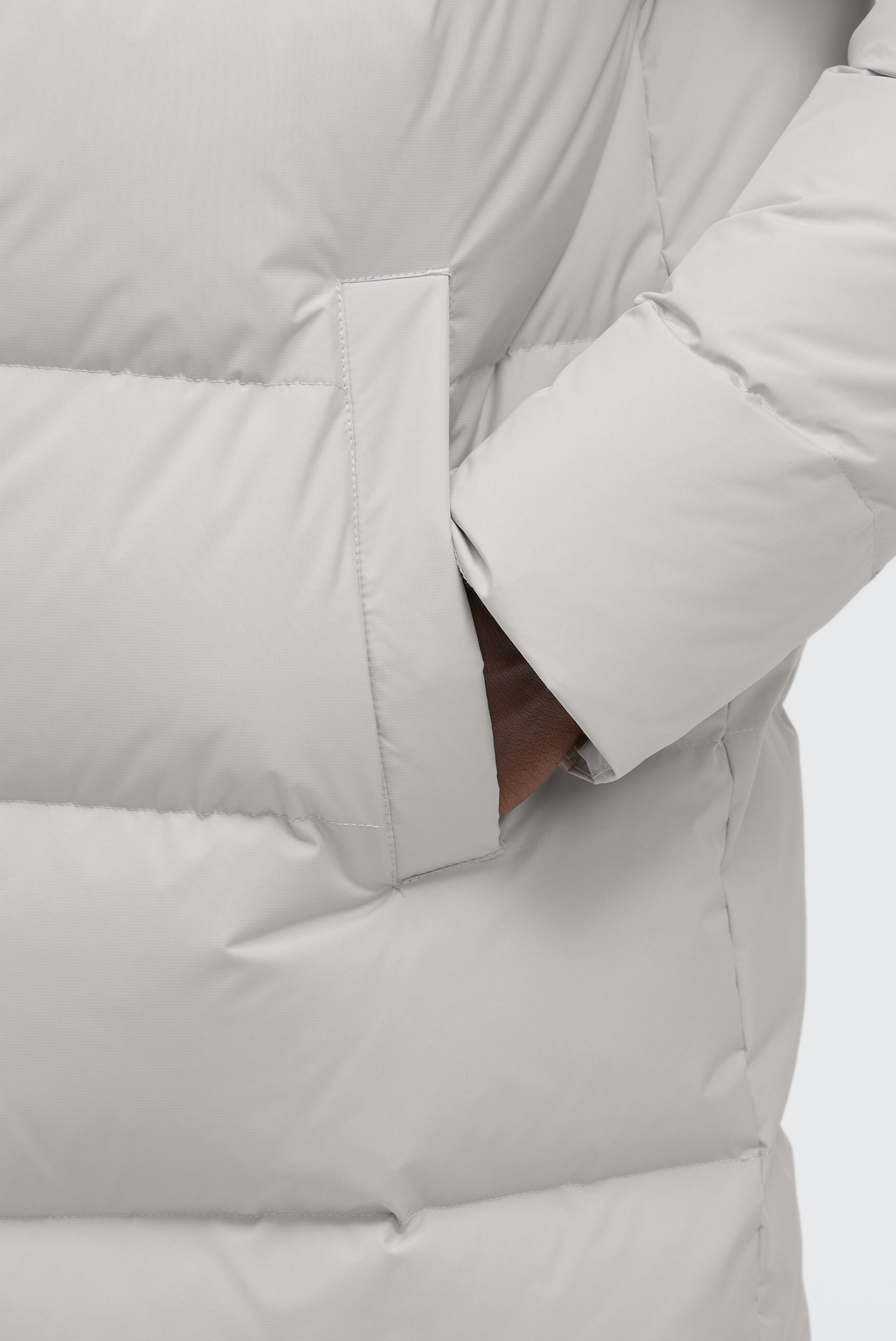 CMPD Langjacke mit Kapuze mit hochgeschnittener Kapuze