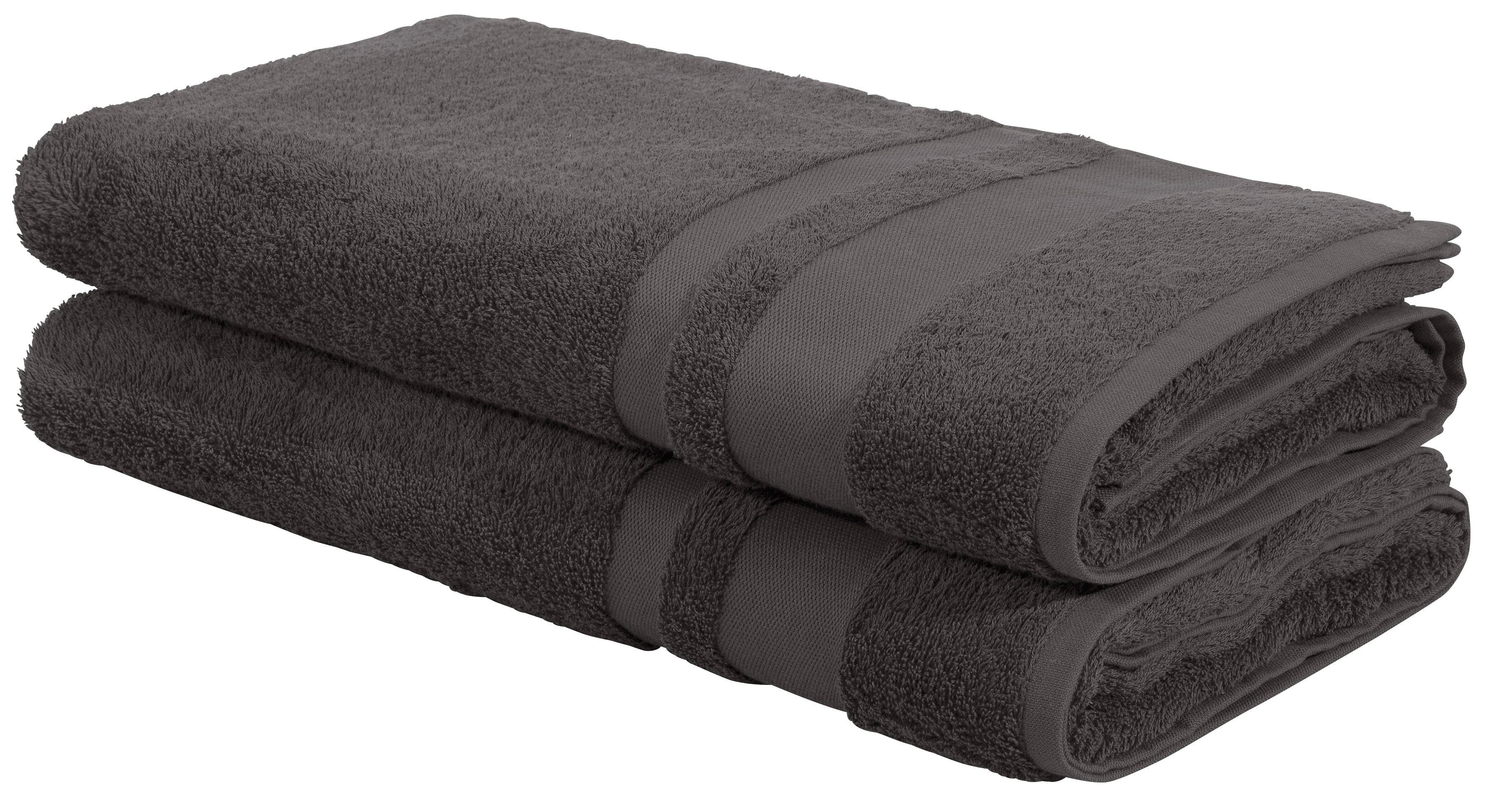 OTTO home Saunatuch "Vanessa, 2 Saunatücher, 80x200cm, in Standard- und Premium-Qualität" Handtücher mit Bordüre, 100% Baumwolle, einfarbig, weich