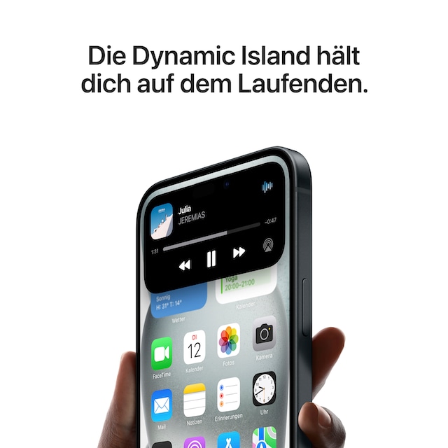 Apple Smartphone »iPhone 15 128GB«, blau, 15,5 cm/6,1 Zoll, 128 GB  Speicherplatz, 48 MP Kamera | BAUR