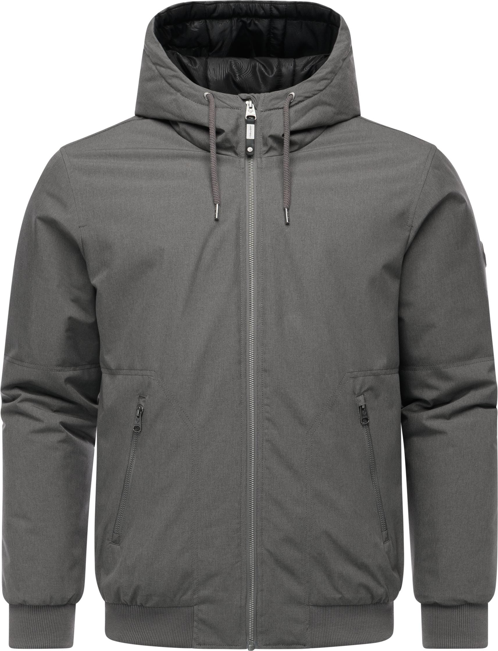 Winterjacke RAGWEAR "Stuartt YOUMODO", Herren, Gr. L (52), grau, Obermaterial: 100% Polyester; Innenfutter: 100% Polyester; Wattierung: 100% Polyester, gerade hüftbedeckend, hoch geschlossener Ausschnitt, Ärmel ohne Ärmelschlitz Rippstrickbündchen, Jacken