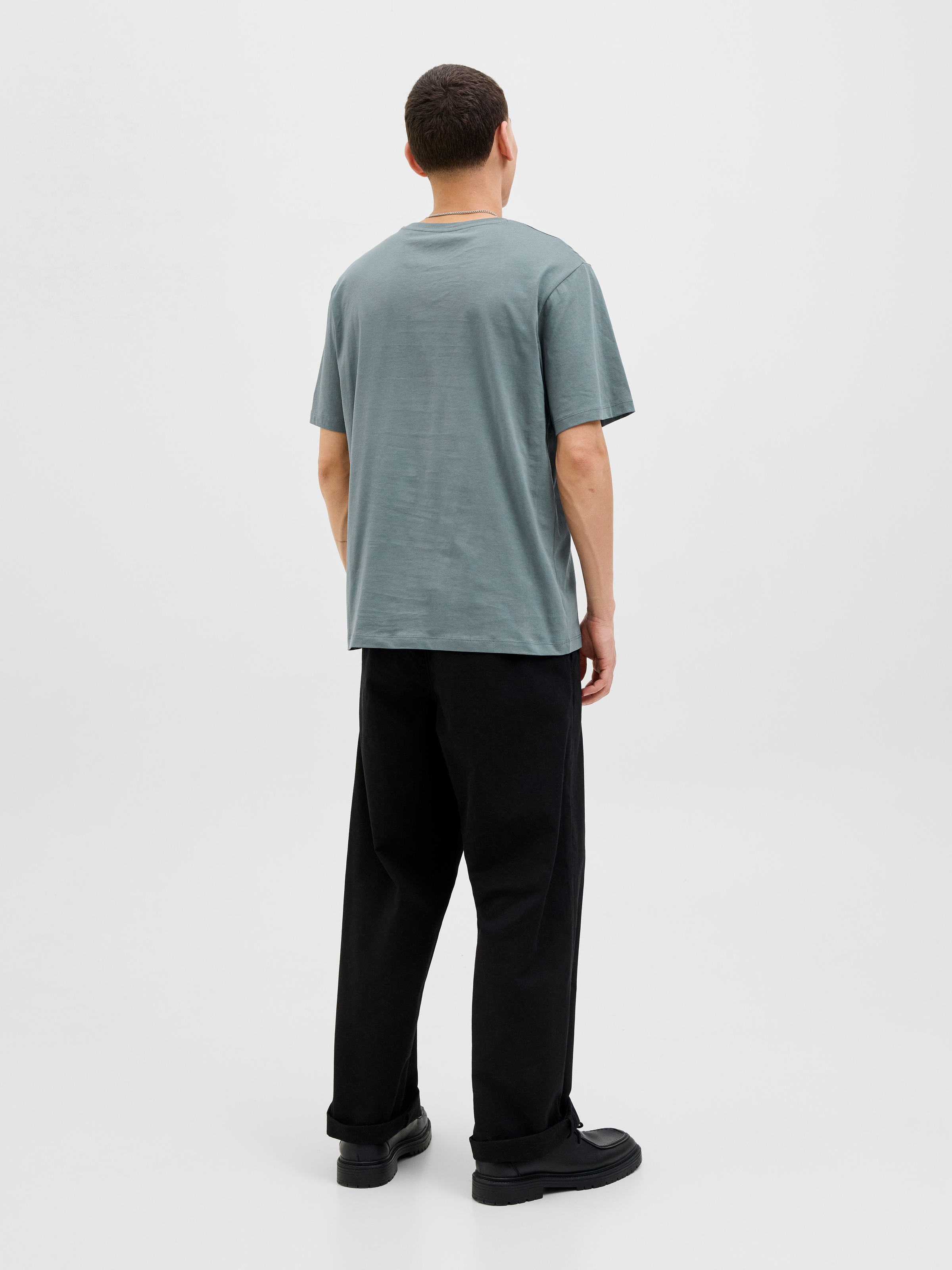 Jack & Jones Rundhalsshirt »JJELOGO TEE SS O-NECK 2 COL AW25 SN«