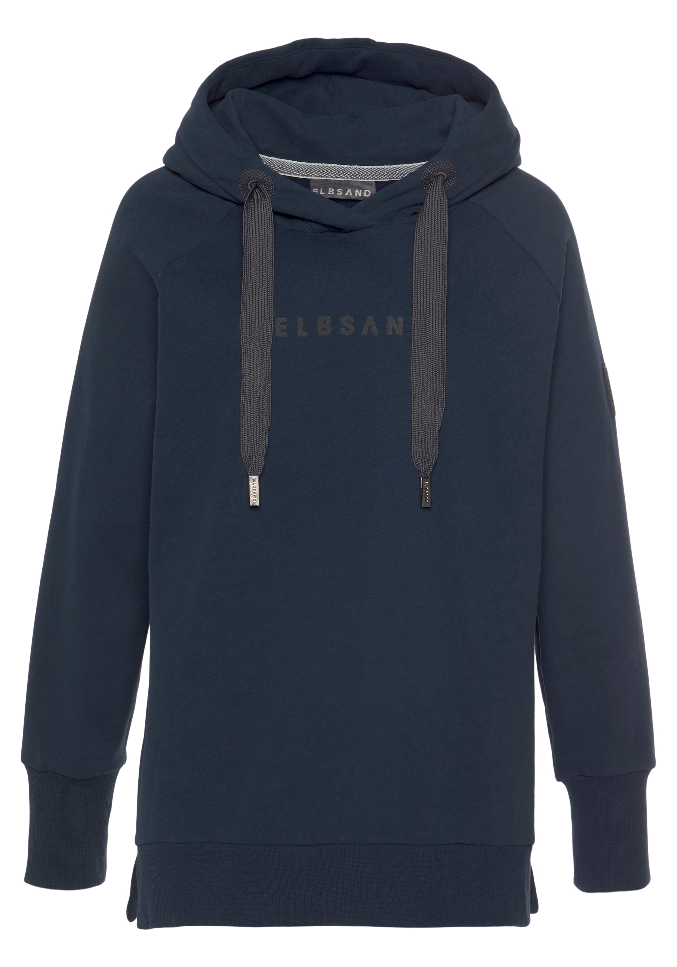 Elbsand Kapuzensweatshirt »Svana«, mit Logoprint, bequemer Hoodie mit seitlichen Schlitzen