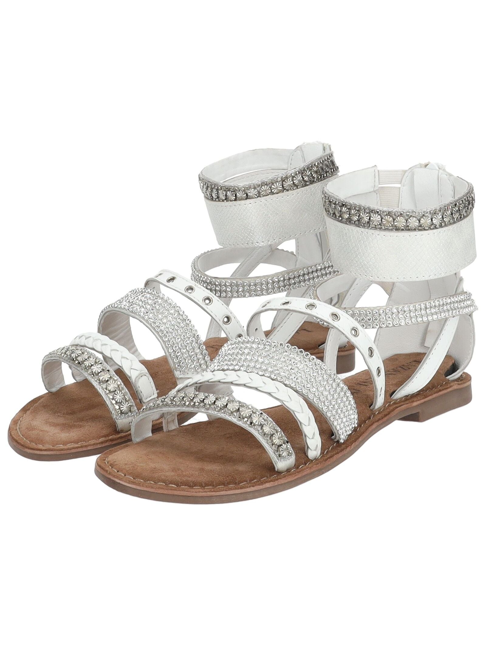 Lazamani Schaftsandalette »Lazamani Sandalen Leder/Textil«