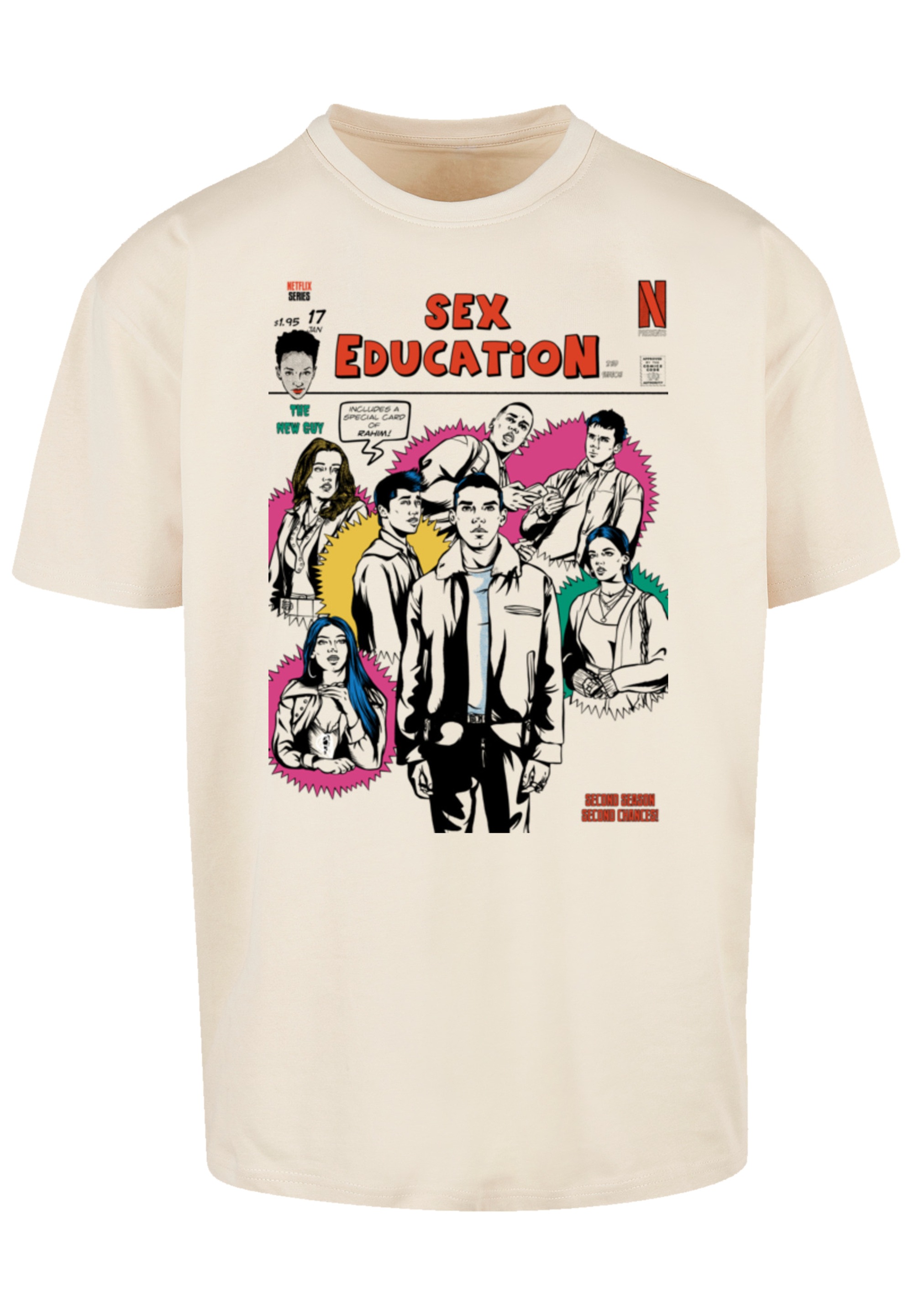 F4NT4STIC T-Shirt »Sex Education Magazine Cover Netflix TV Series«, Premium Qualität