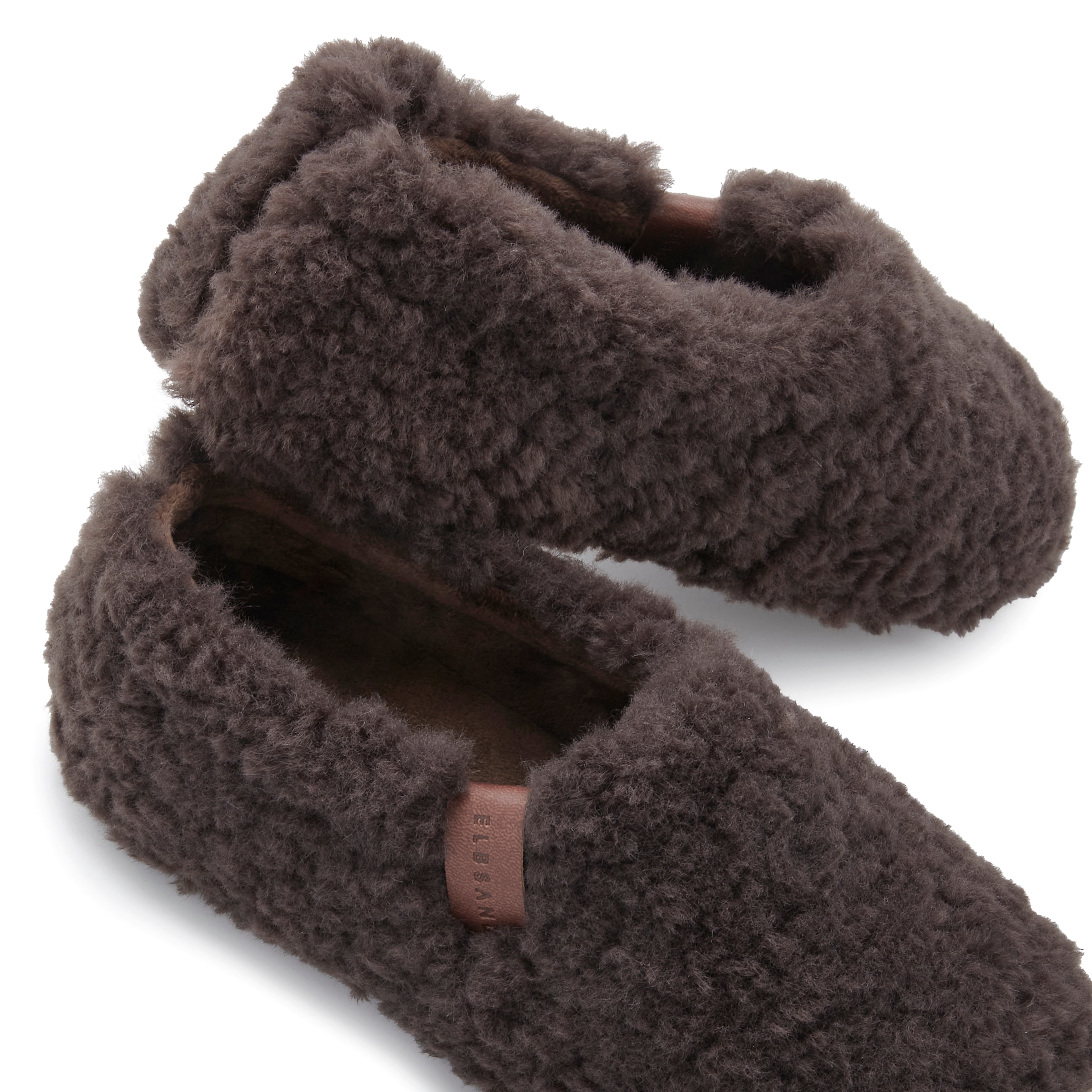 Elbsand Hausschuh  mit kuscheligem Fellimitat, Pantolette, Pantoffel, Hüttenschuh