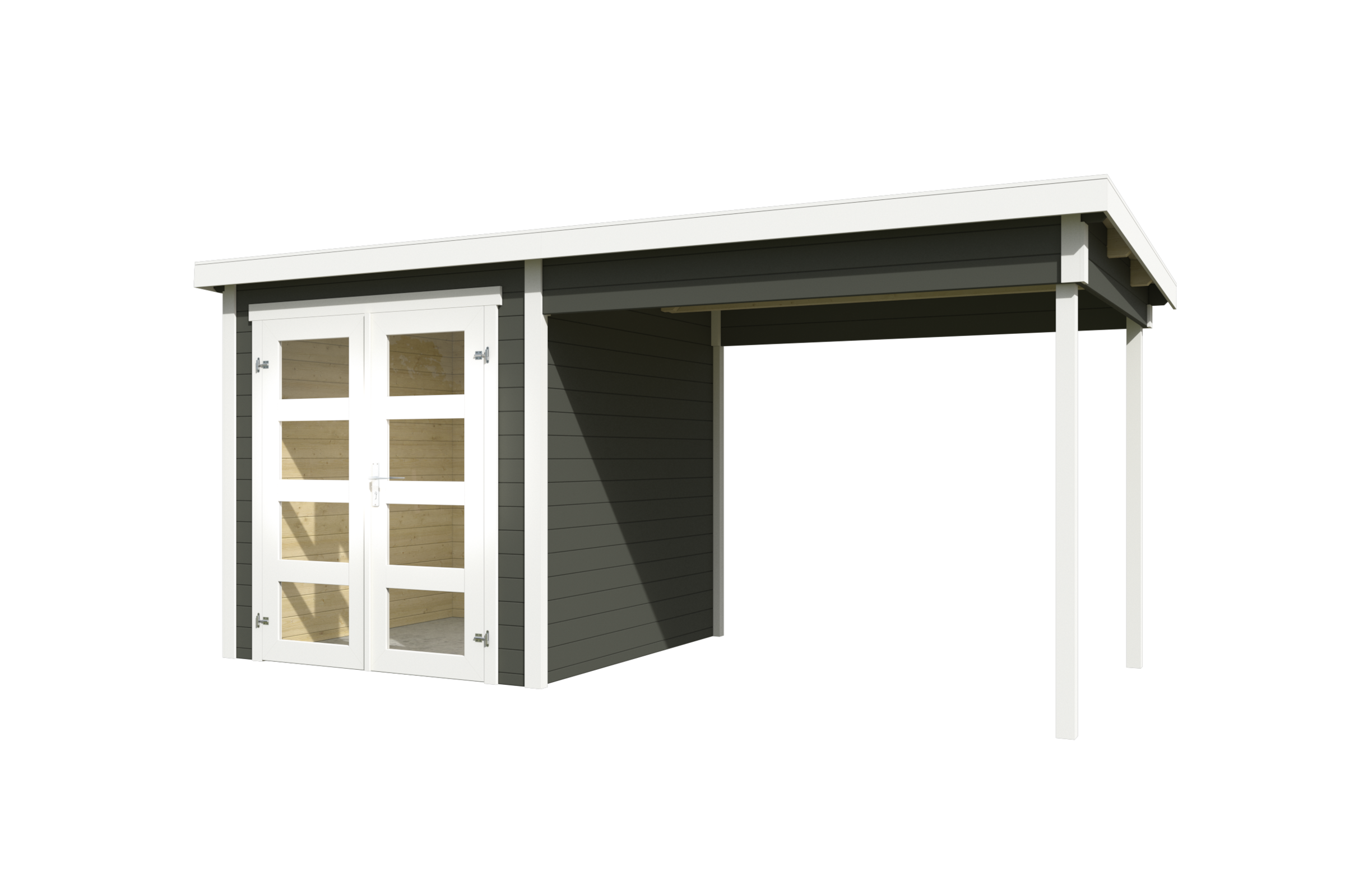 Nordic Holz Gartenhaus-Anbaudach "ZAMBEZI ANBAU", Flachdach günstig online kaufen