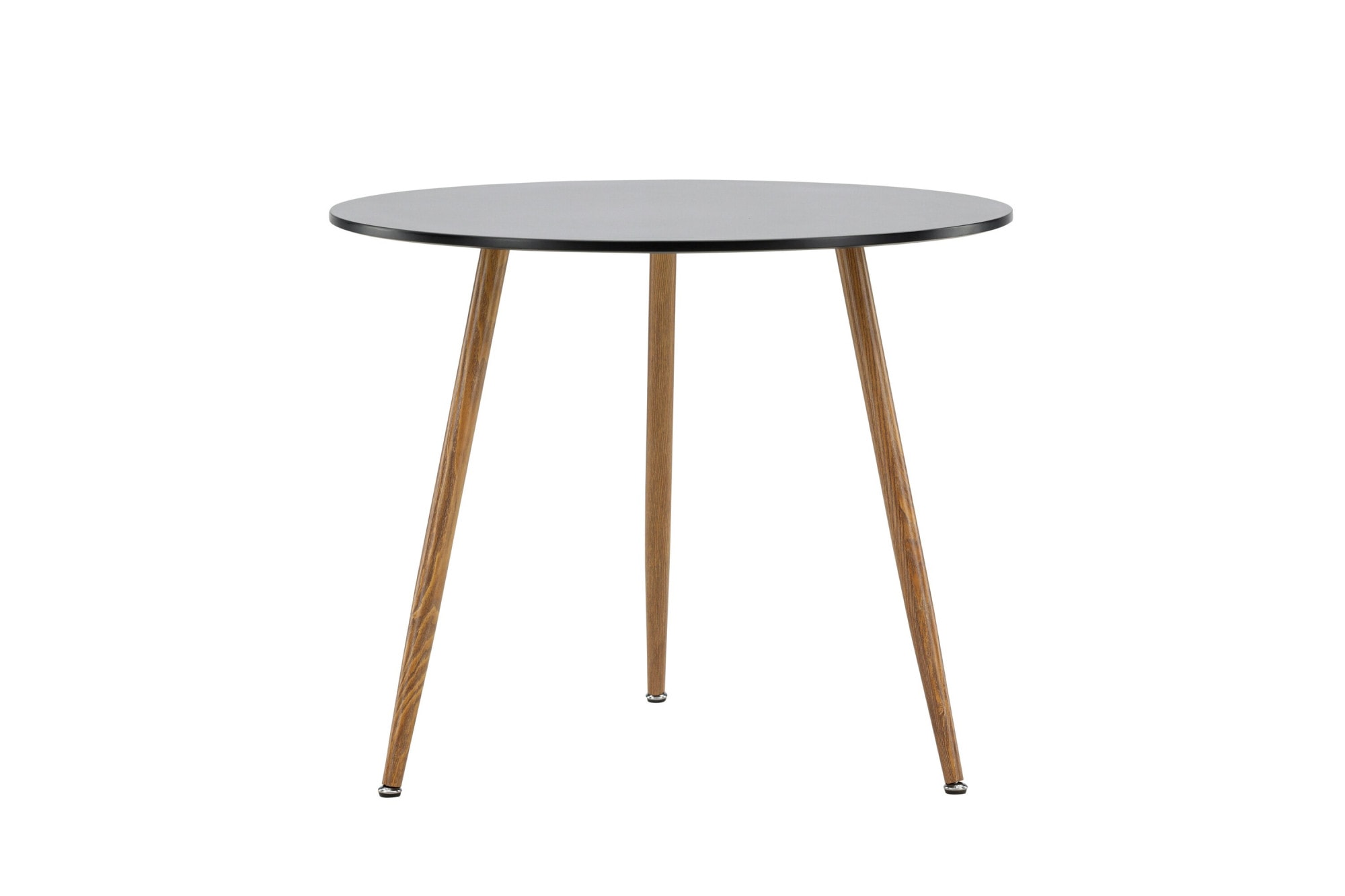 Venture Home Esstisch "Polar, runder Esstisch in Eichenholz-Optik, modern, Ø 90 cm" Esszimmertisch, MDF, Stahlbeine, rund, stilvoll, vielseitig