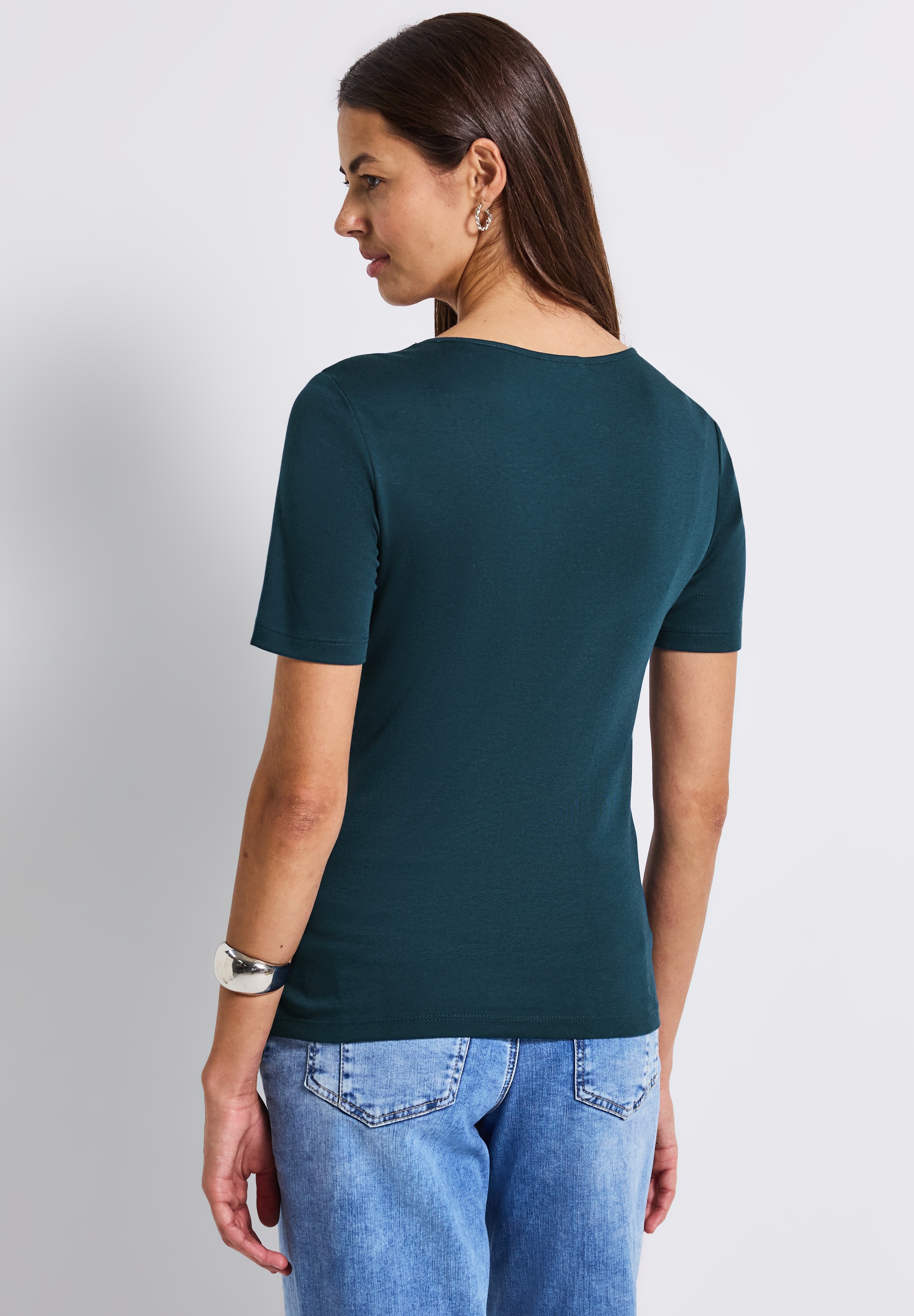 STREET ONE T-Shirt im soften Baumwoll-Mix günstig online kaufen