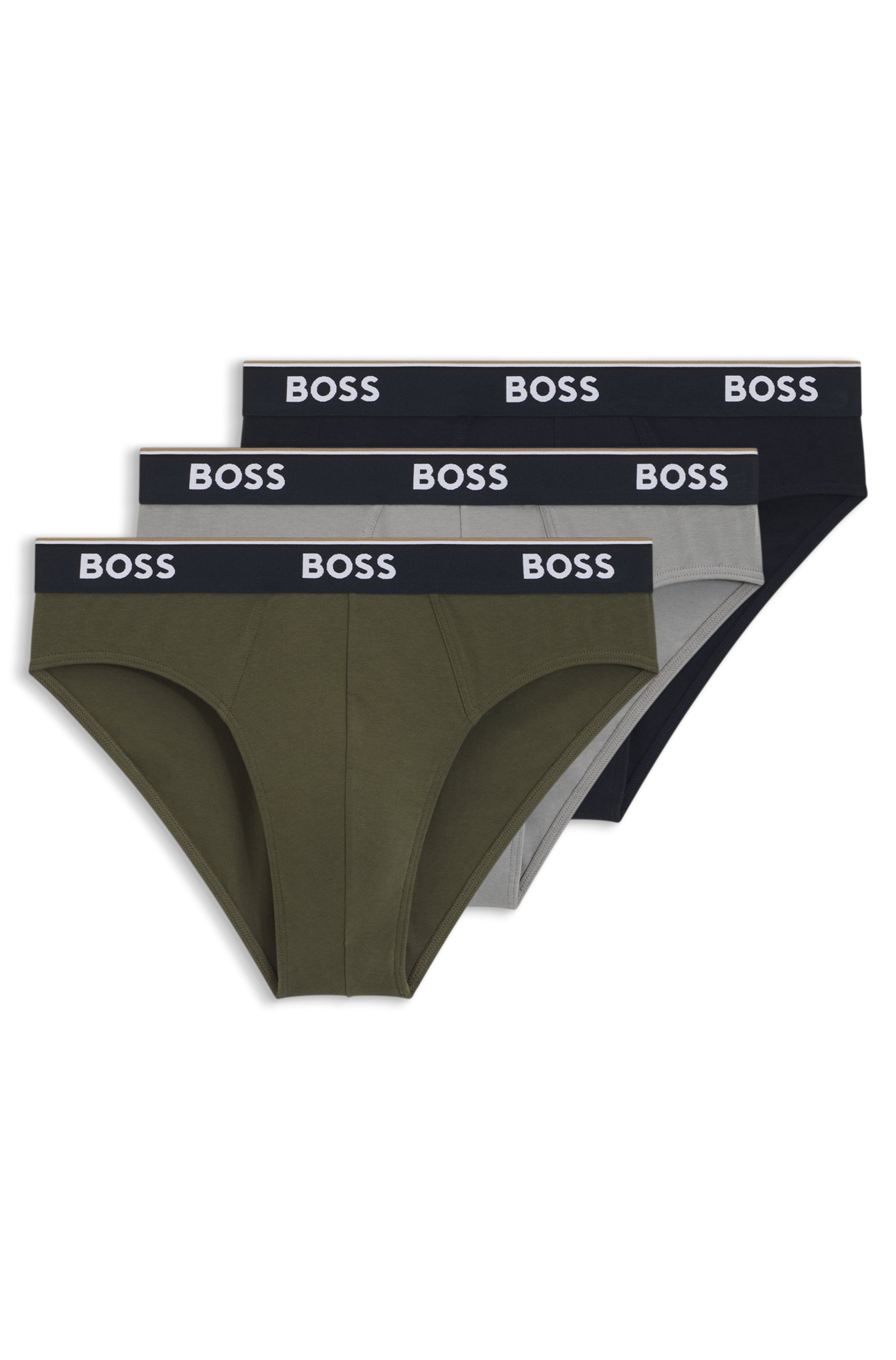 BOSS Slip aus elastischer Baumwolle, mittlere Bundhöhe