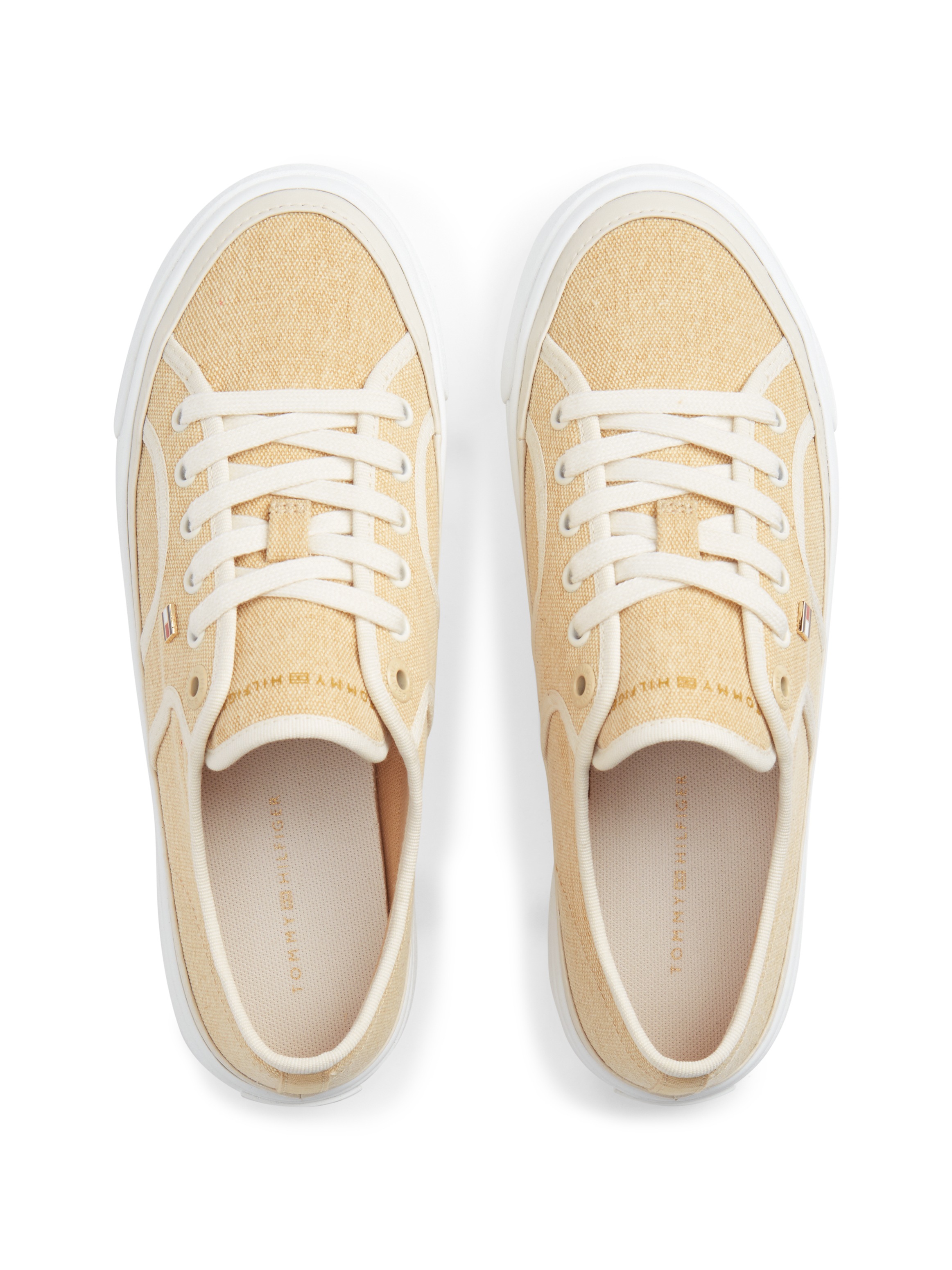 Tommy Hilfiger Plateausneaker »PLATFORM VULC SNEAKER PIPING«  Freizeitschuh, Halbschuh, Schnürschuh mit Kontrast-Paspellierung