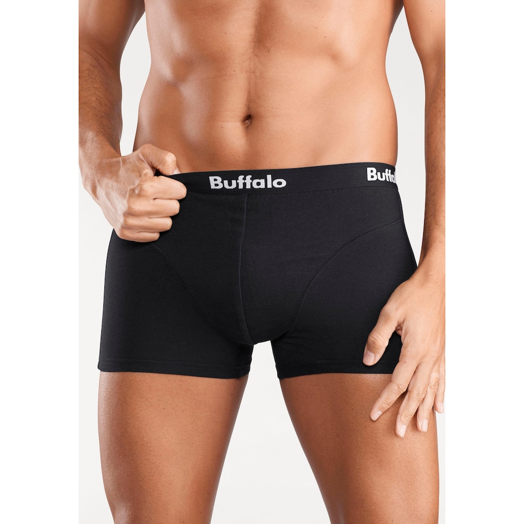 Buffalo Boxer, (Packung, 3 St.), mit Overlock-Nähten vorn