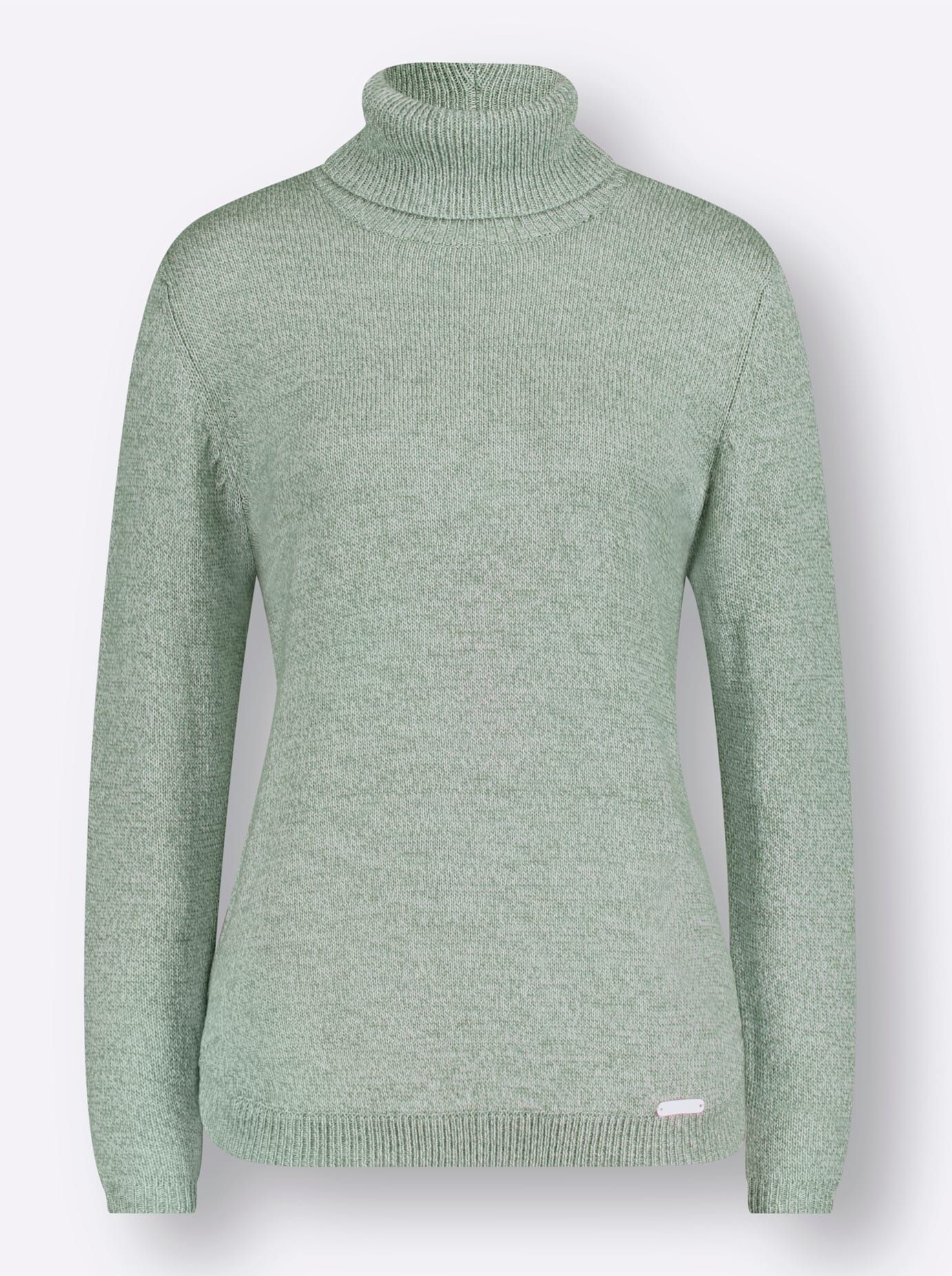 CASUAL LOOKS Damen Rollkragenpullover Grün Gr. 44 3