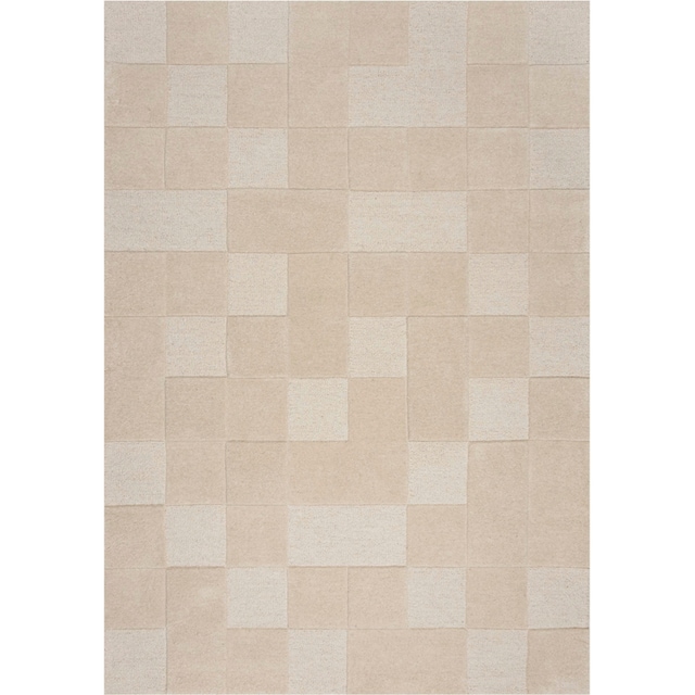 FLAIR RUGS Wollteppich »Checkboard«, rechteckig kaufen | BAUR