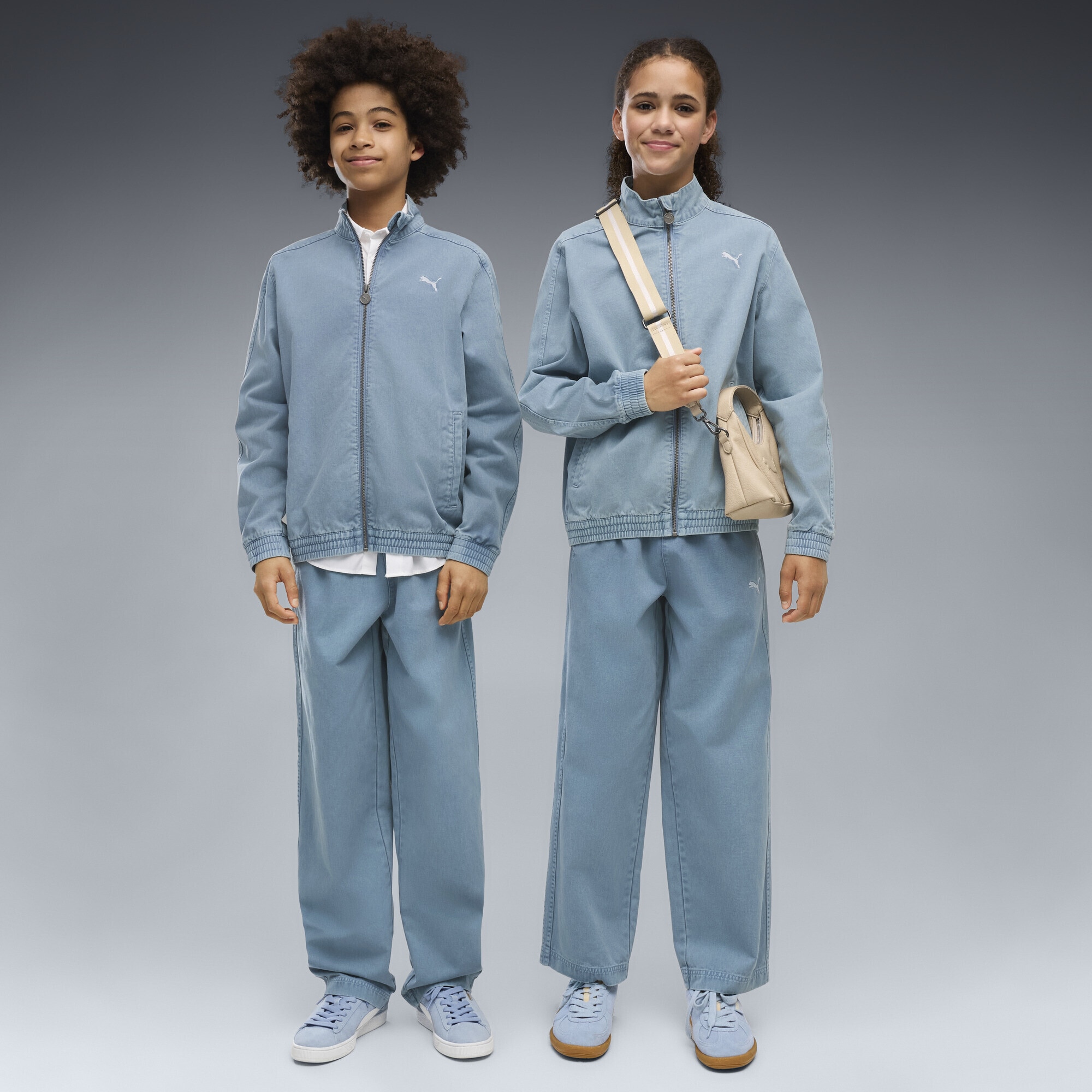 PUMA Trainingsjacke »T7 Relaxed Washed Twill Full-Zip Jacke Jugendliche«