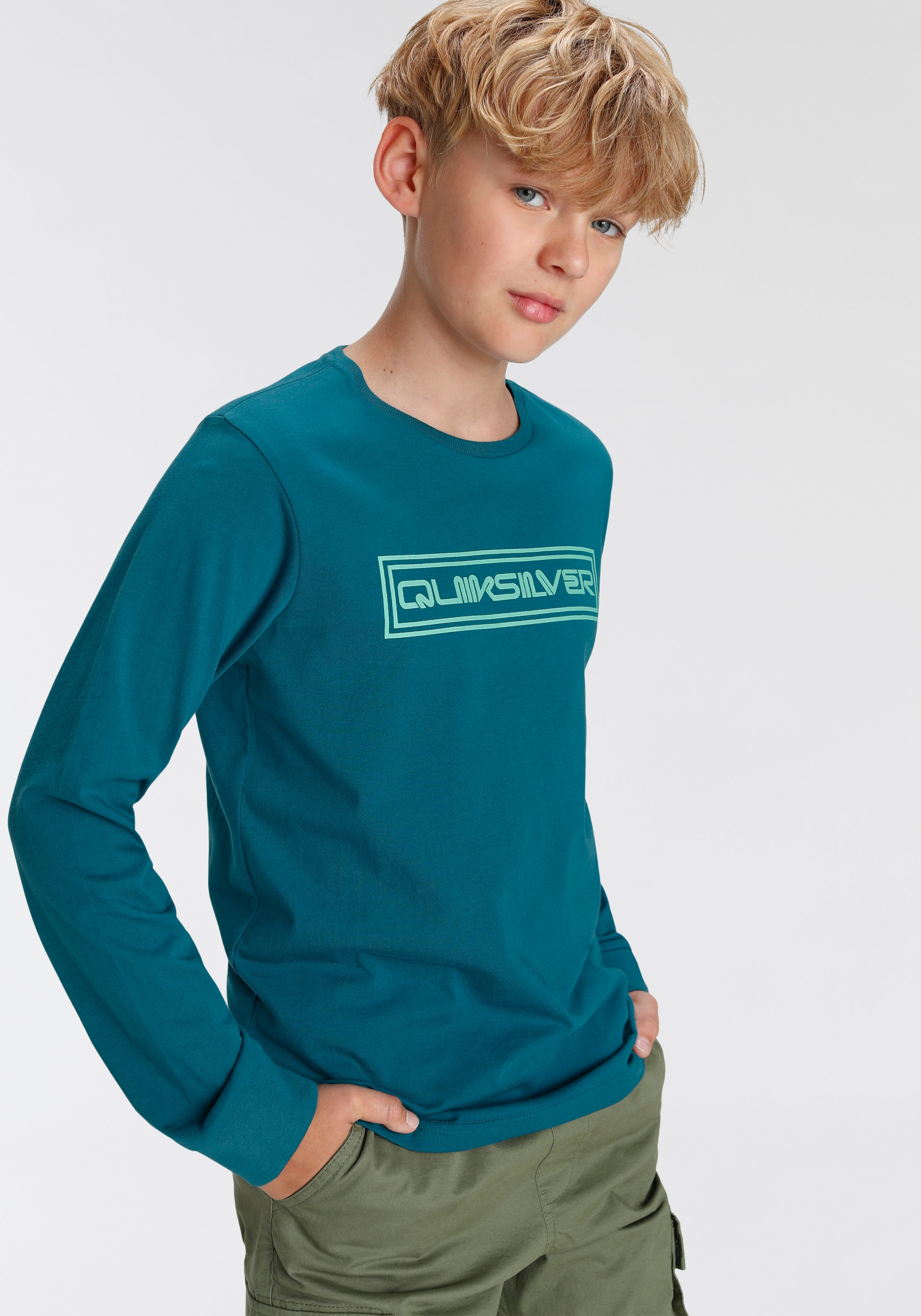 »Jungen Quiksilver 2 | BAUR Logodruck«, Doppelpack tlg.) ▷ mit (Packung, für Langarmshirt