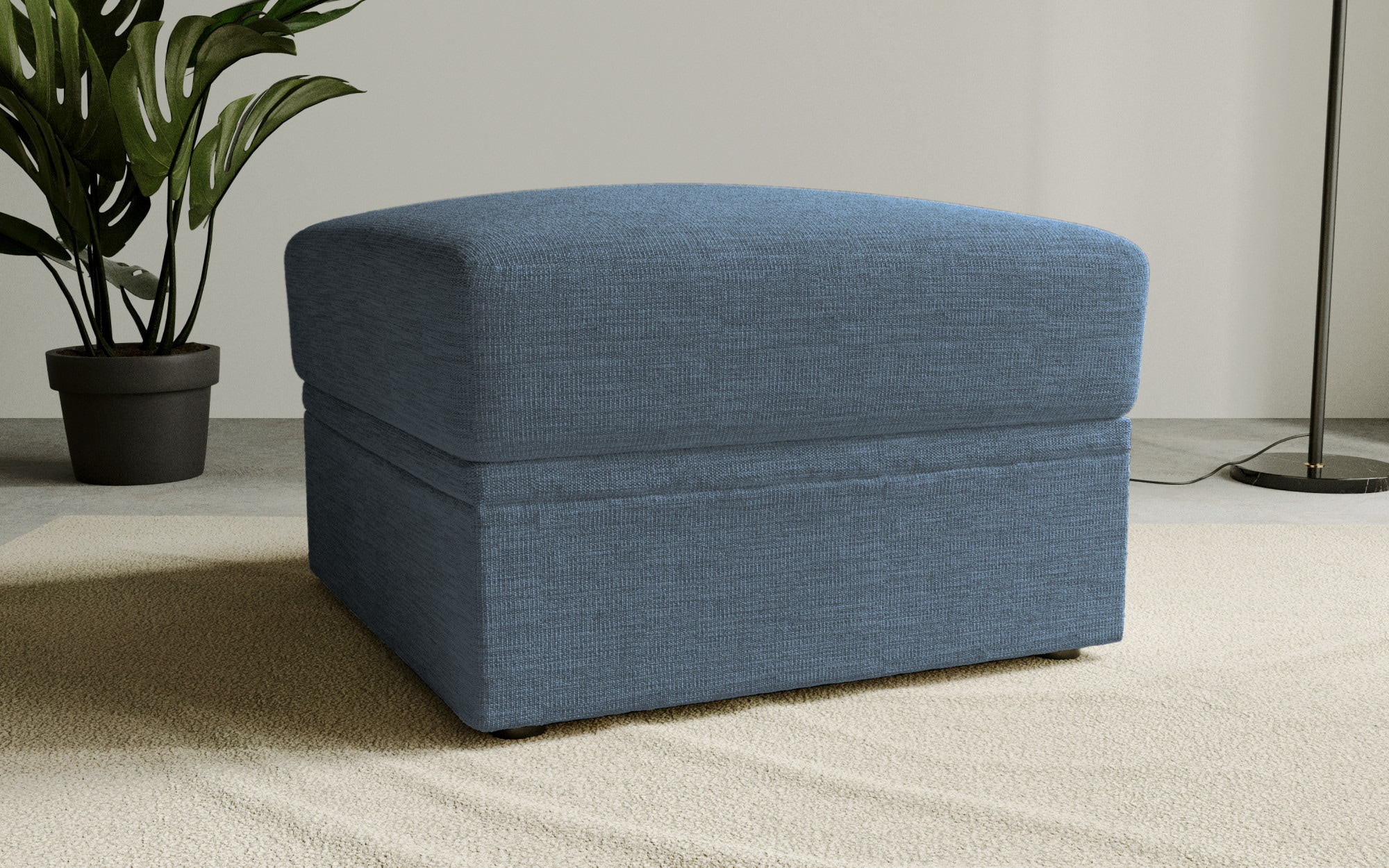 OTTO home Polsterhocker "Lavars Schlafsofa" mit Bonellfedern, mit Stauraum, in zwei Bezugsqualitäten