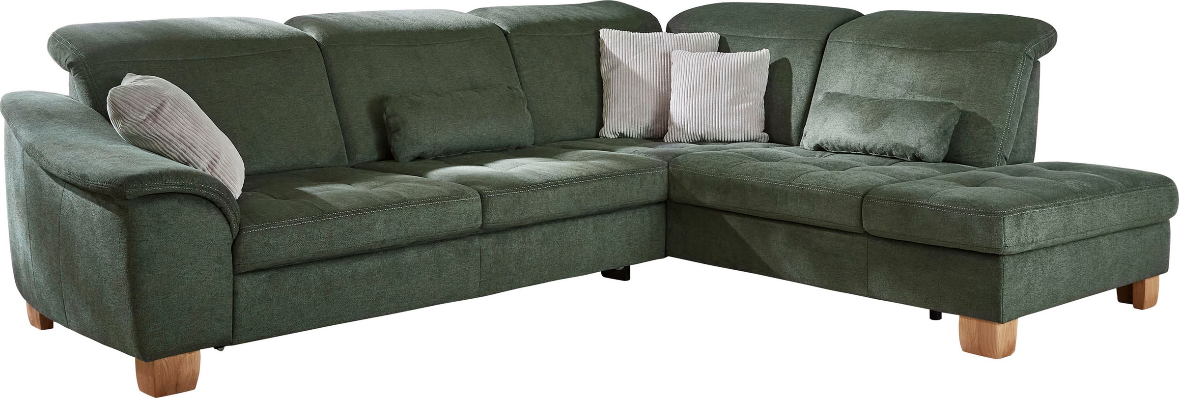 Die PlanBar Ecksofa "PP-LA23145" inkl. Kopfpolsterverstellung, Federkernpol günstig online kaufen