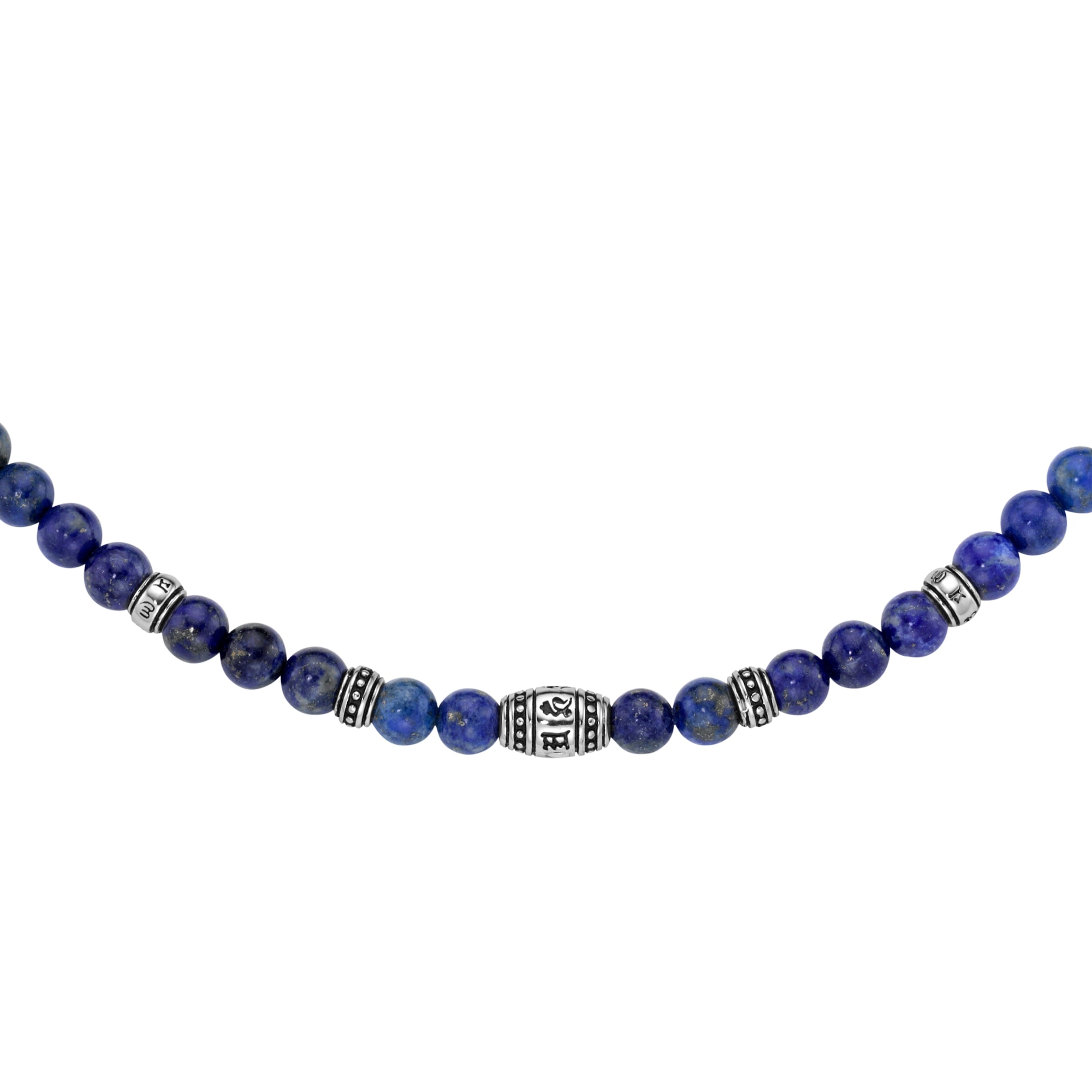 GIORGIO MARTELLO MILANO Collier »mit blauen Lapis Kugeln, Silber 925«