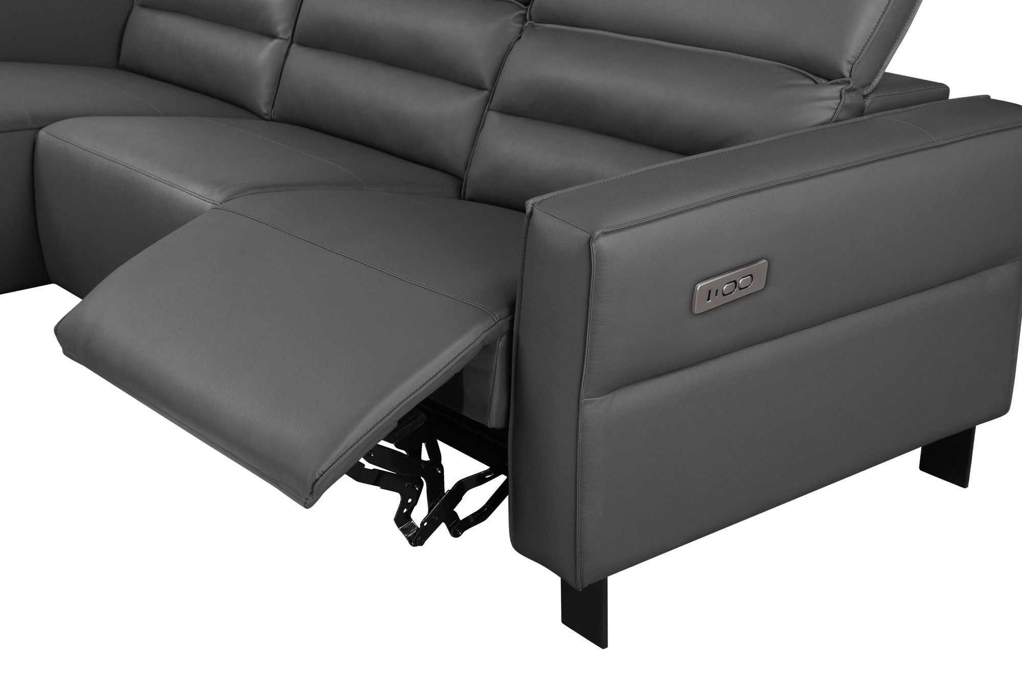 Places of Style Ecksofa »Carpari, L-Form, 263 cm, manuelle o. elektrische Relaxfunktion,«, USB A/C und Kopfteilverstellung