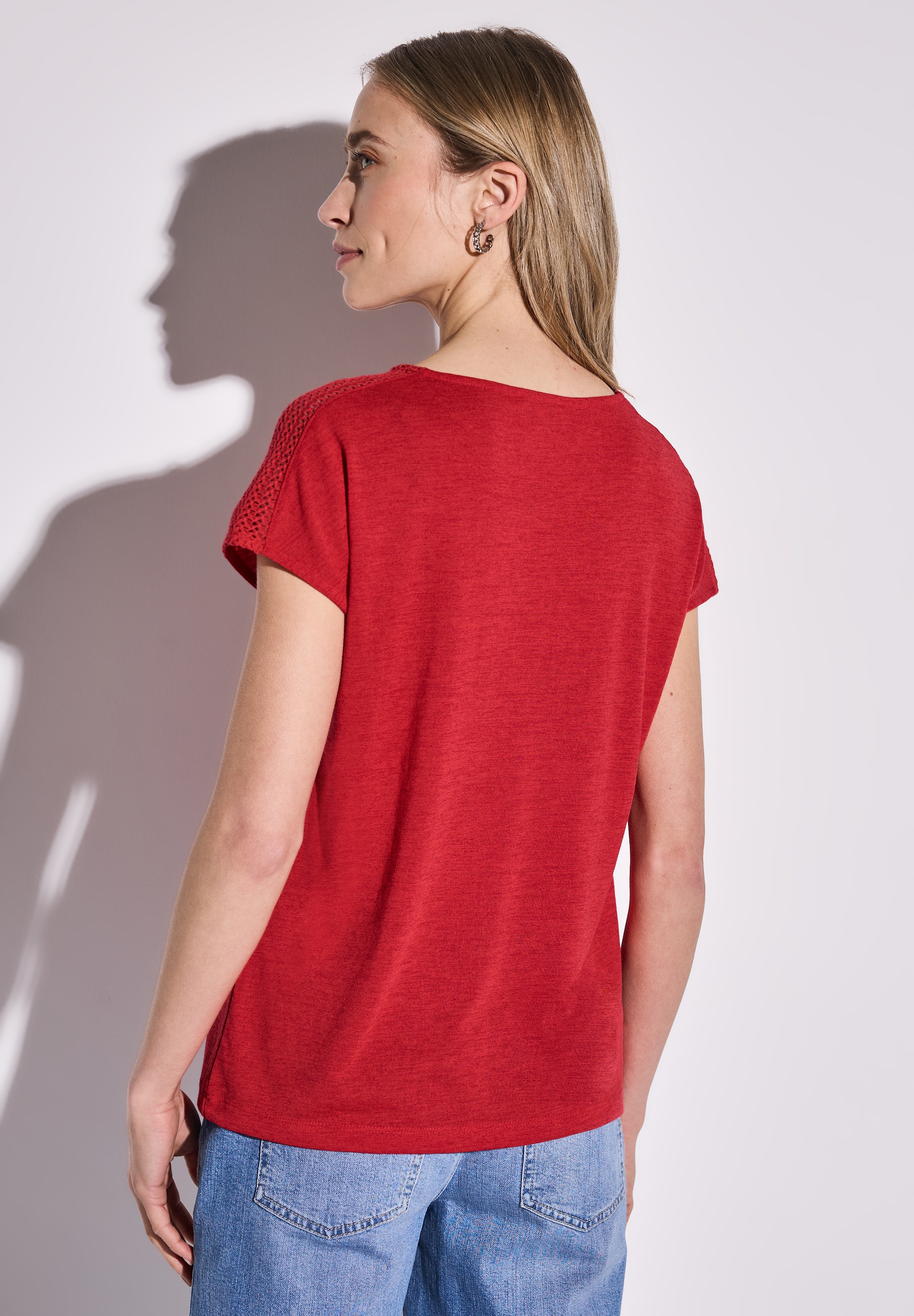 STREET ONE T-Shirt, mit U-Boot-Ausschnitt