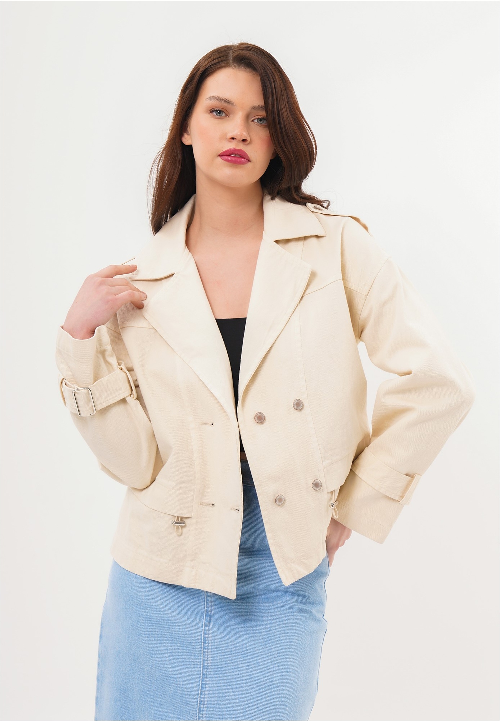 freshlions Trenchcoat "Helena" 1 mit stylischem Reverskragen günstig online kaufen