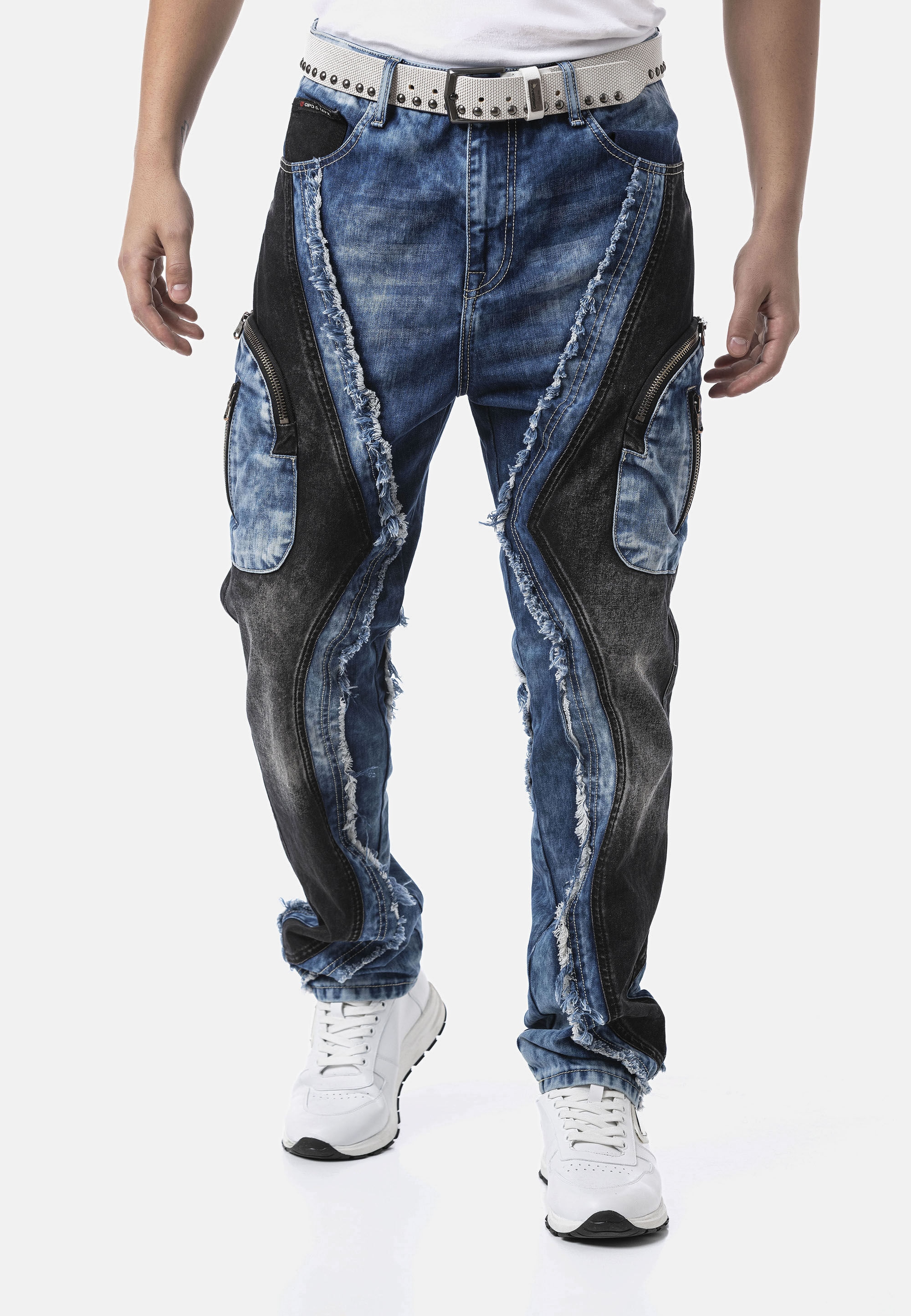 Cipo & Baxx Loose-fit-Jeans »Cipo & Baxx Jeanshose CD909« mit Loose Fit Denim