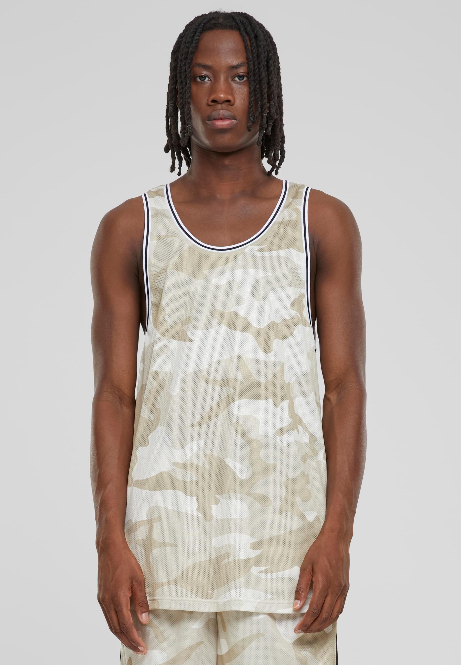 URBAN CLASSICS Tanktop »Urban Classics Herren Camo Mesh Tanktop«, (1 tlg.)