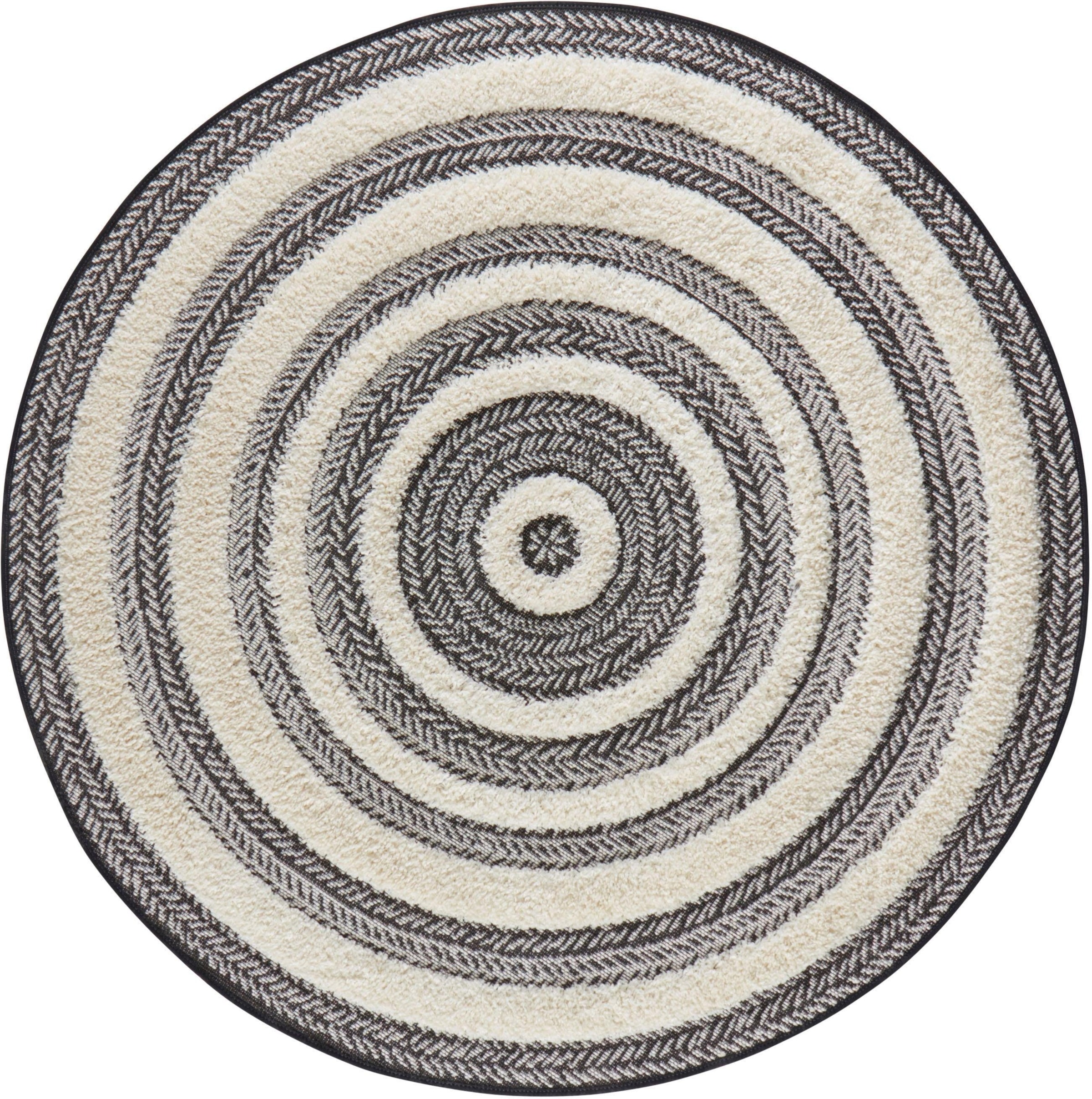 HANSE Home Teppich »Nador«, rund, 22 mm Höhe, Vintage, Teppich, 3D Effekt, Ethno, Wohnzimmer, Schlafzimmer, Flur