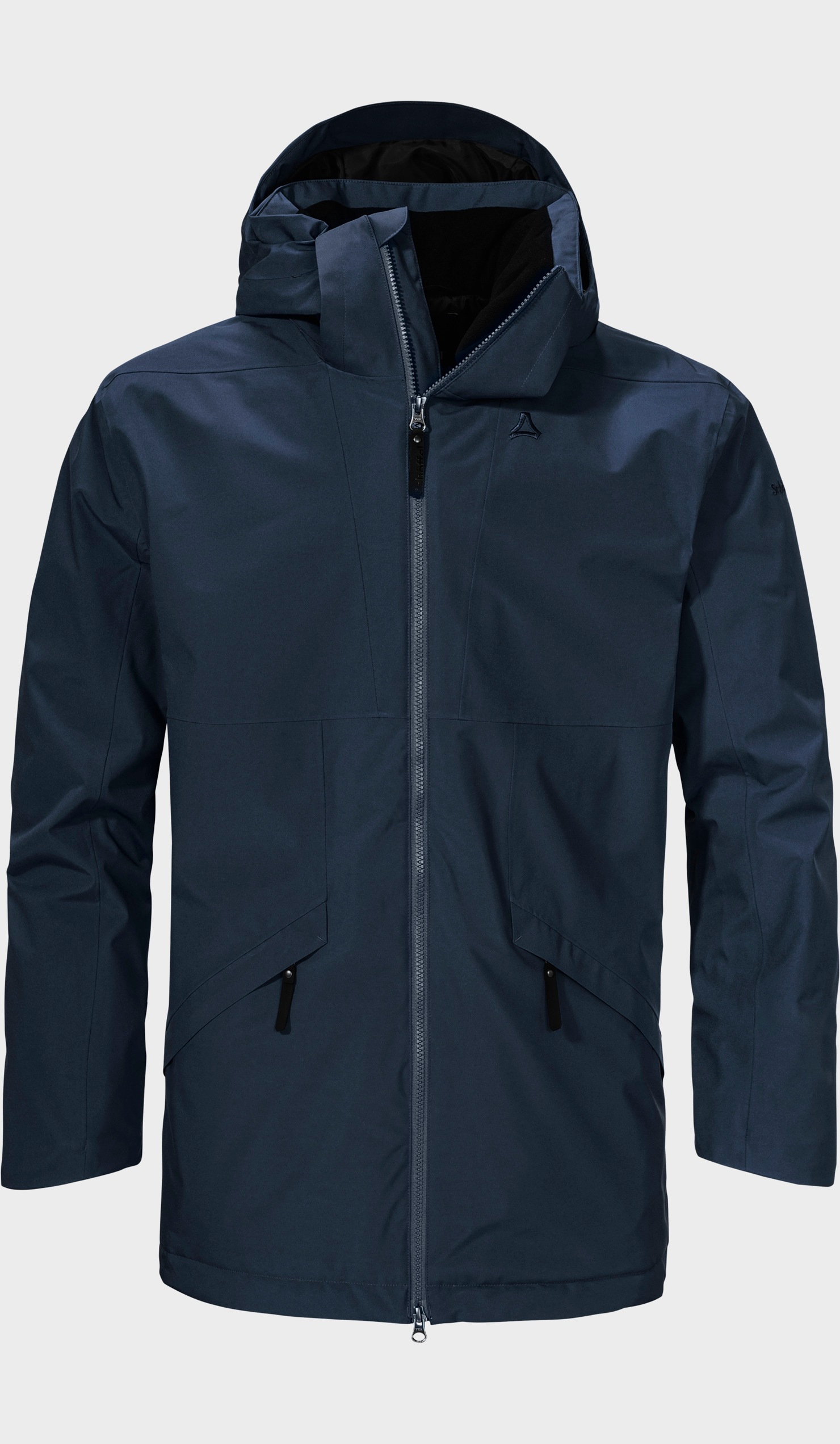 Schöffel Parka d'hiver pour homme Malkay à capuche bleu marine   48