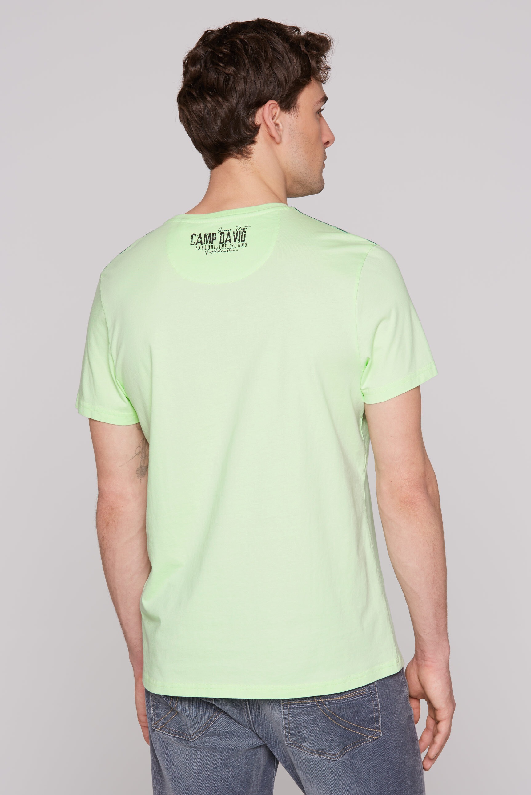 CAMP DAVID Rundhalsshirt, aus Baumwolle
