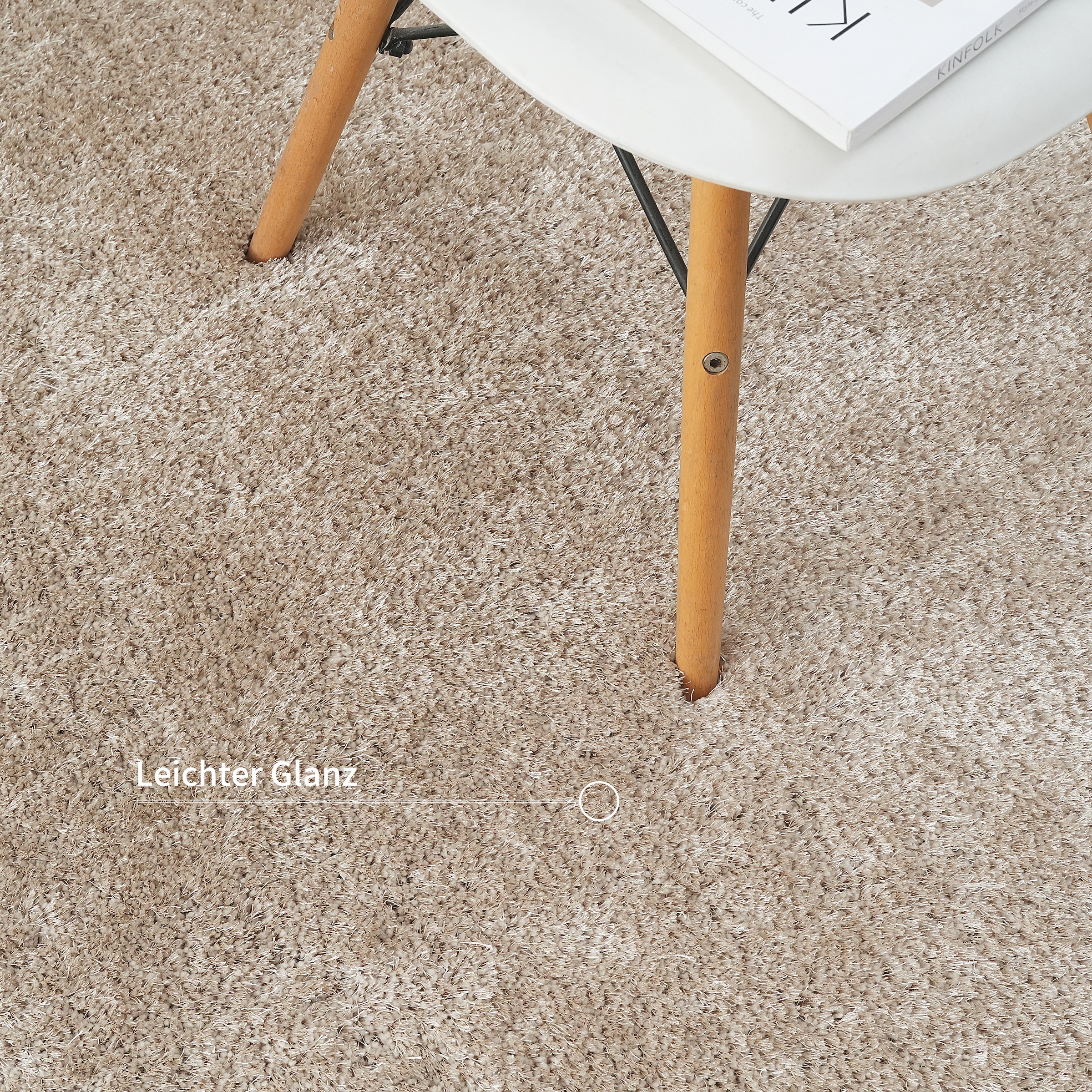 Bruno Banani Teppich »Dana Teppich, besonders weich und kuschelig, Kundenliebling«, rechteckig, 30 mm Höhe, uni, Mikrofaser Teppiche, Wohnzimmer, Schlafzimmer, Esszimmer
