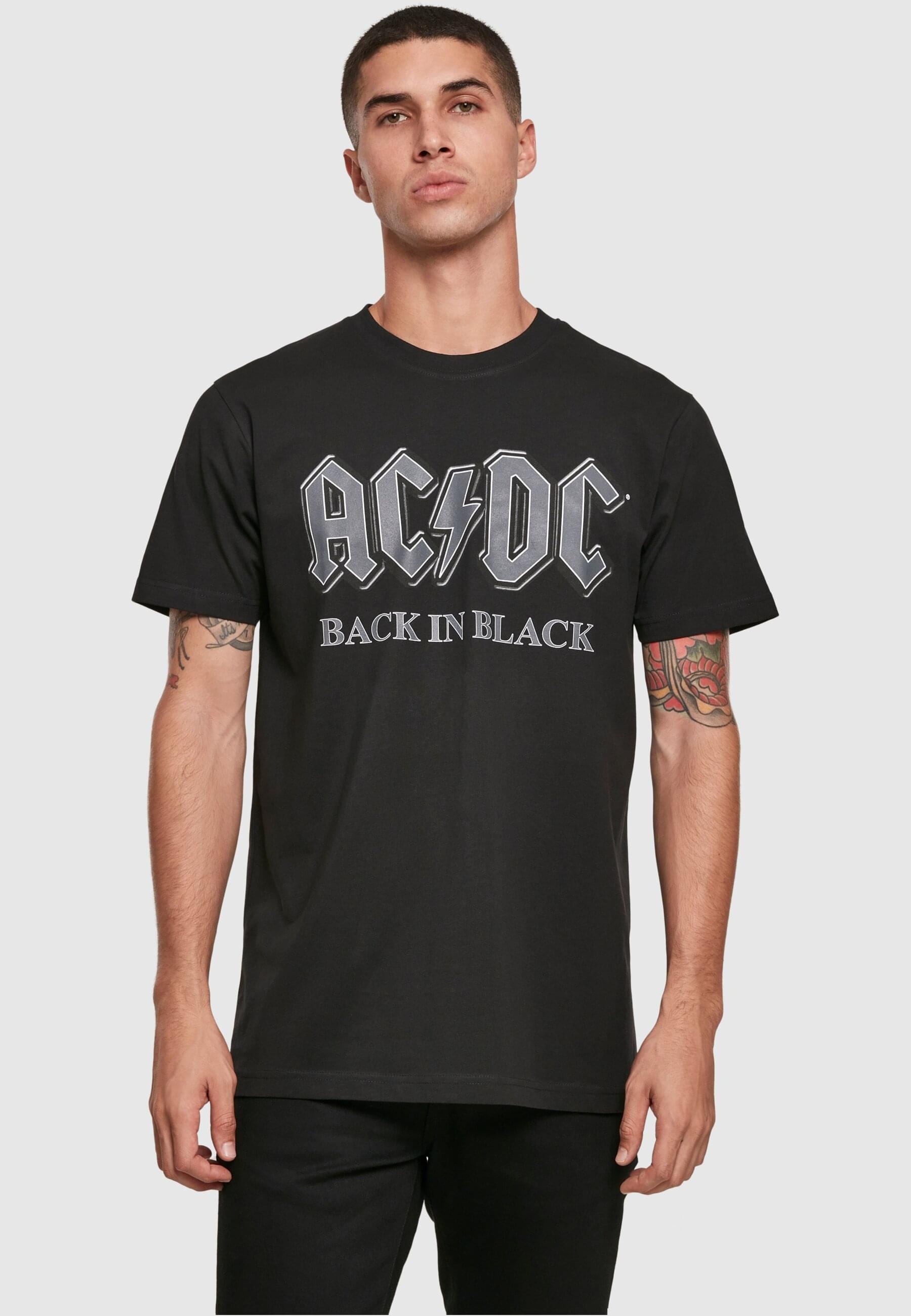 Merchcode T-Shirt »Merchcode Herren ACDC Back In Black Tee«, (1 tlg.)