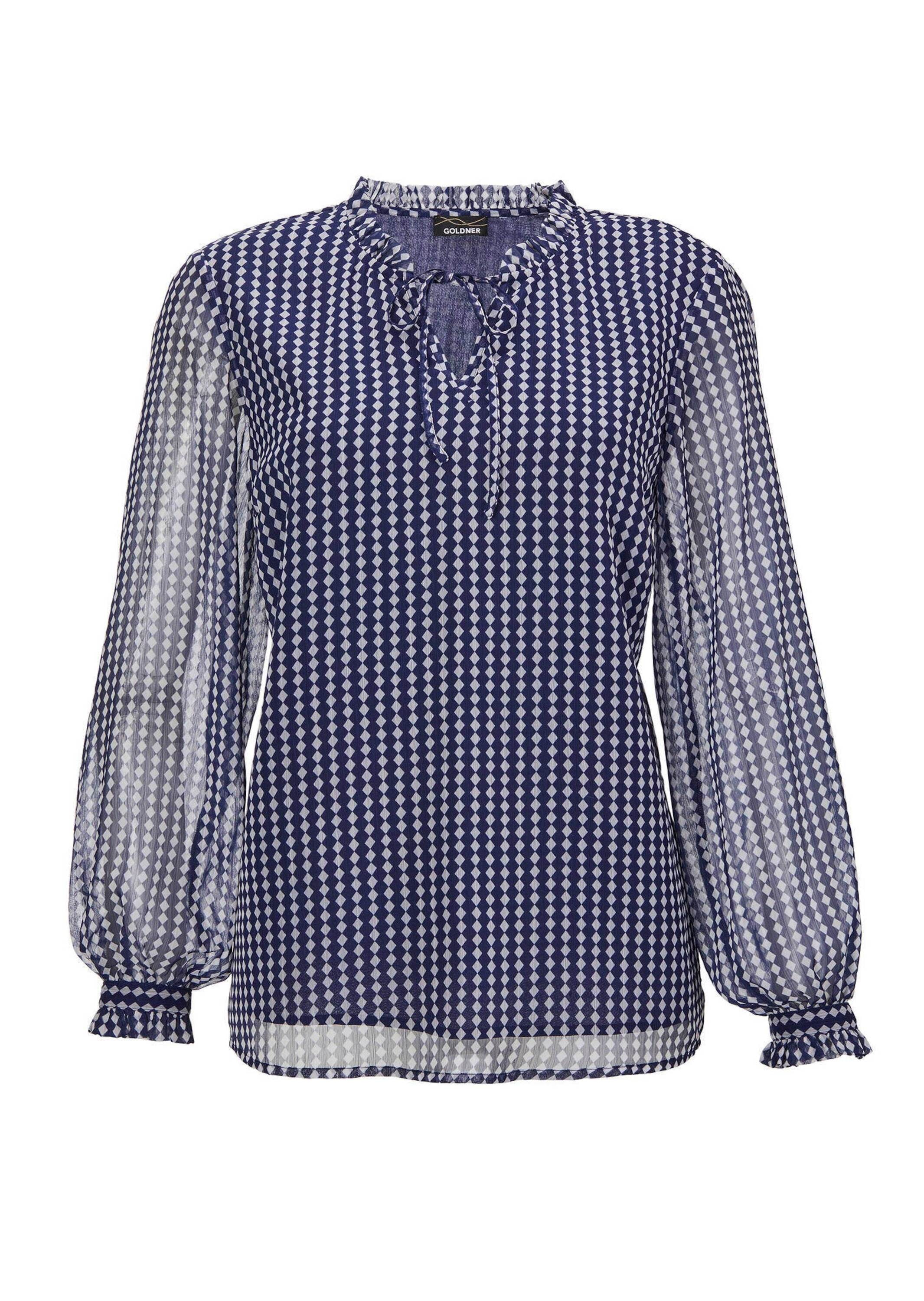 GOLDNER Chiffonbluse "Kurzgröße Bluse" günstig online kaufen