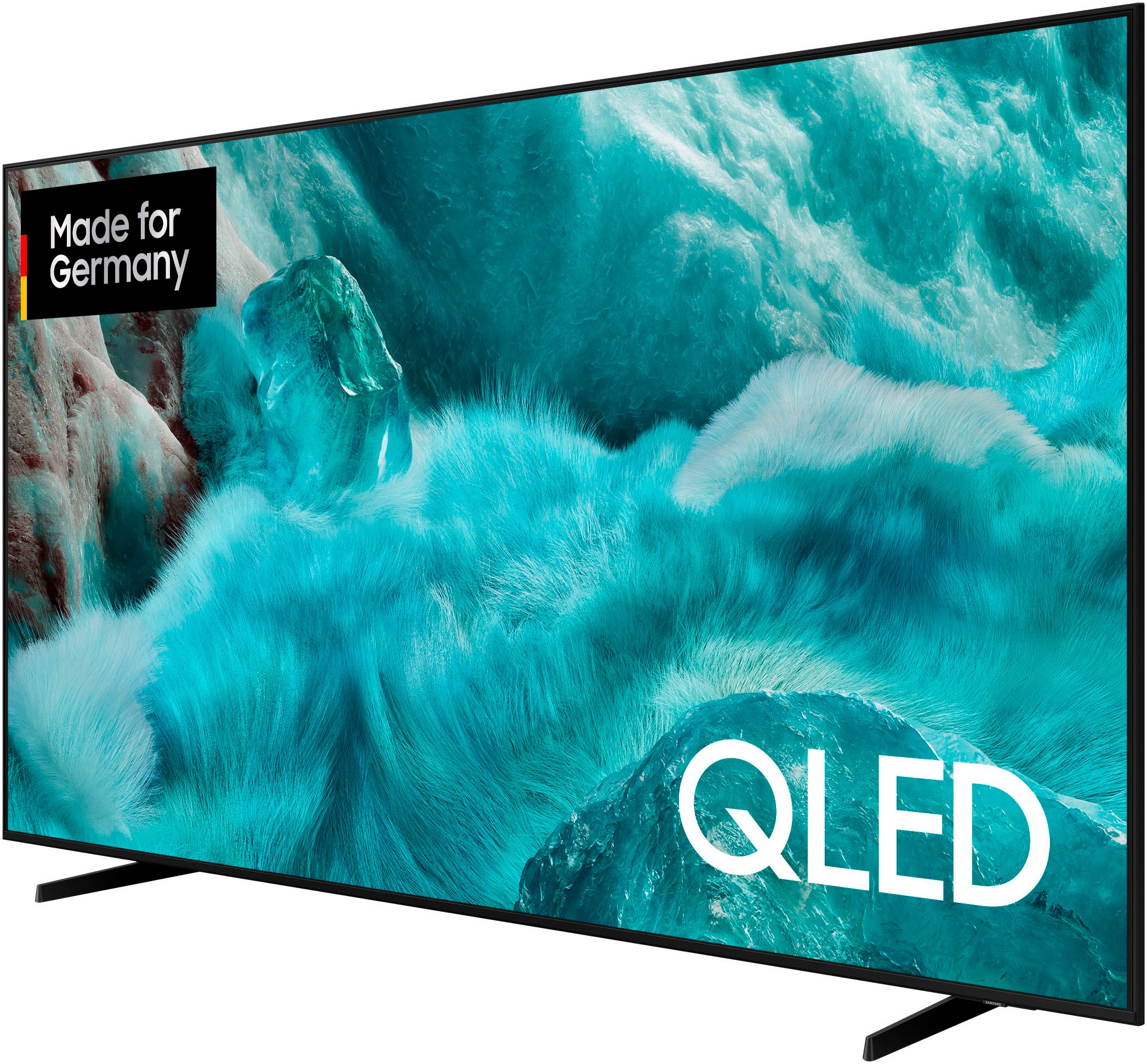 SAMSUNG QLED-Fernseher "GQ85Q7F2AU QLED-Fernseher", Energieeffizienz: G (A-G), schwarz, 85 ″, Fernseher, Quantum HDR, Knox Security, Art Store, 3D Sound, Gaming Hub, AI TV, Topseller 2