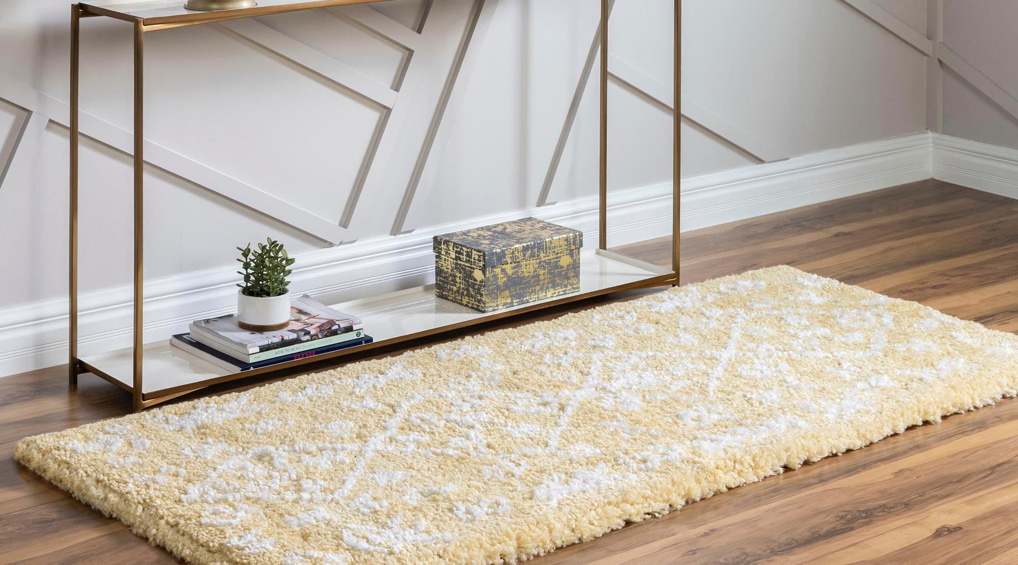 Myflair Möbel & Accessoires Hochflor-Läufer »Temara Shag Lagerräumung«, rechteckig, 51 mm Höhe, Teppich-Läufer, gewebt, Scandi Design, ideal im Flur & Schlafzimmer