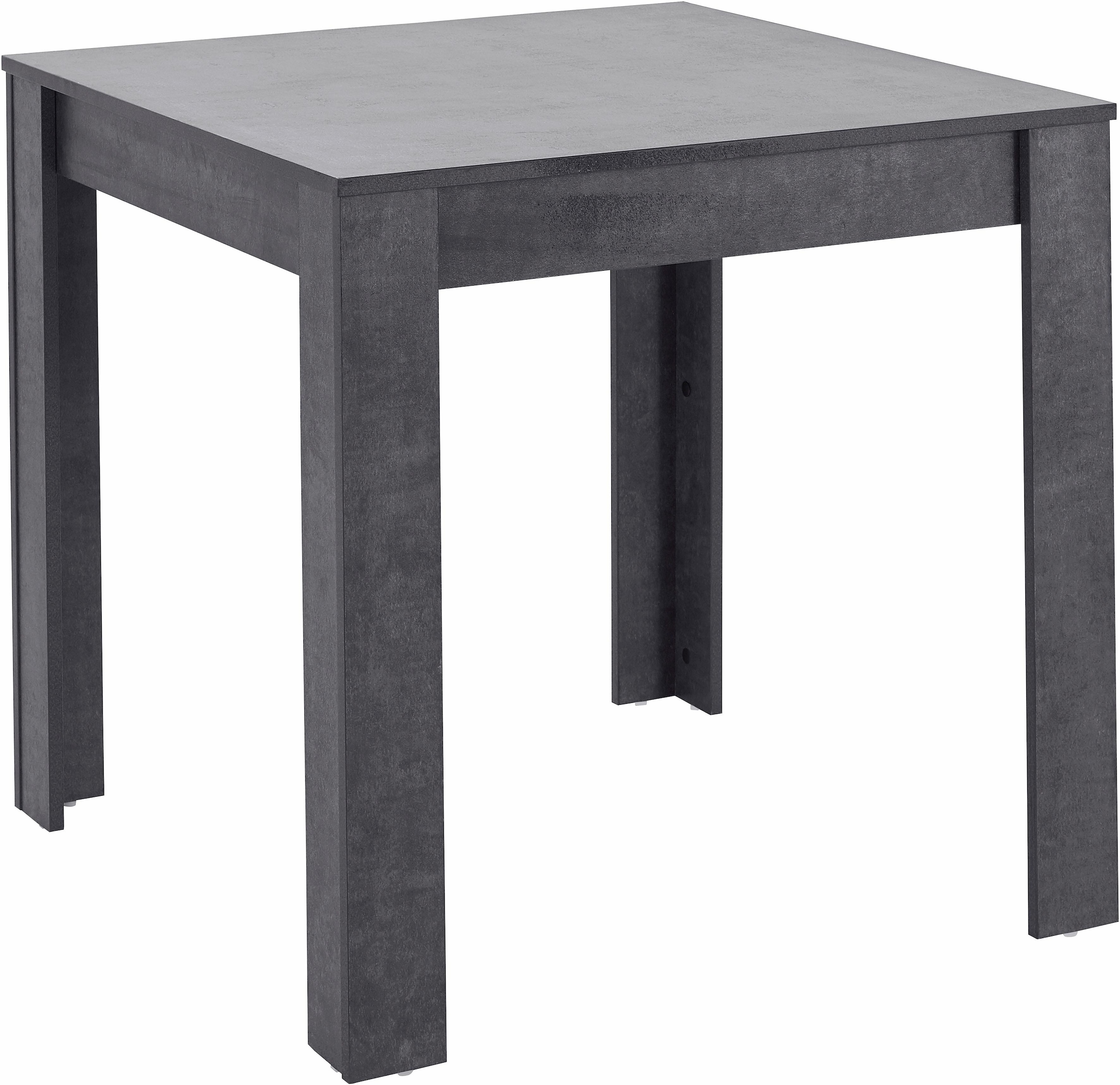 INOSIGN Essgruppe, (Set, 5 tlg.), Tischbreite 80 cm in schieferfarben