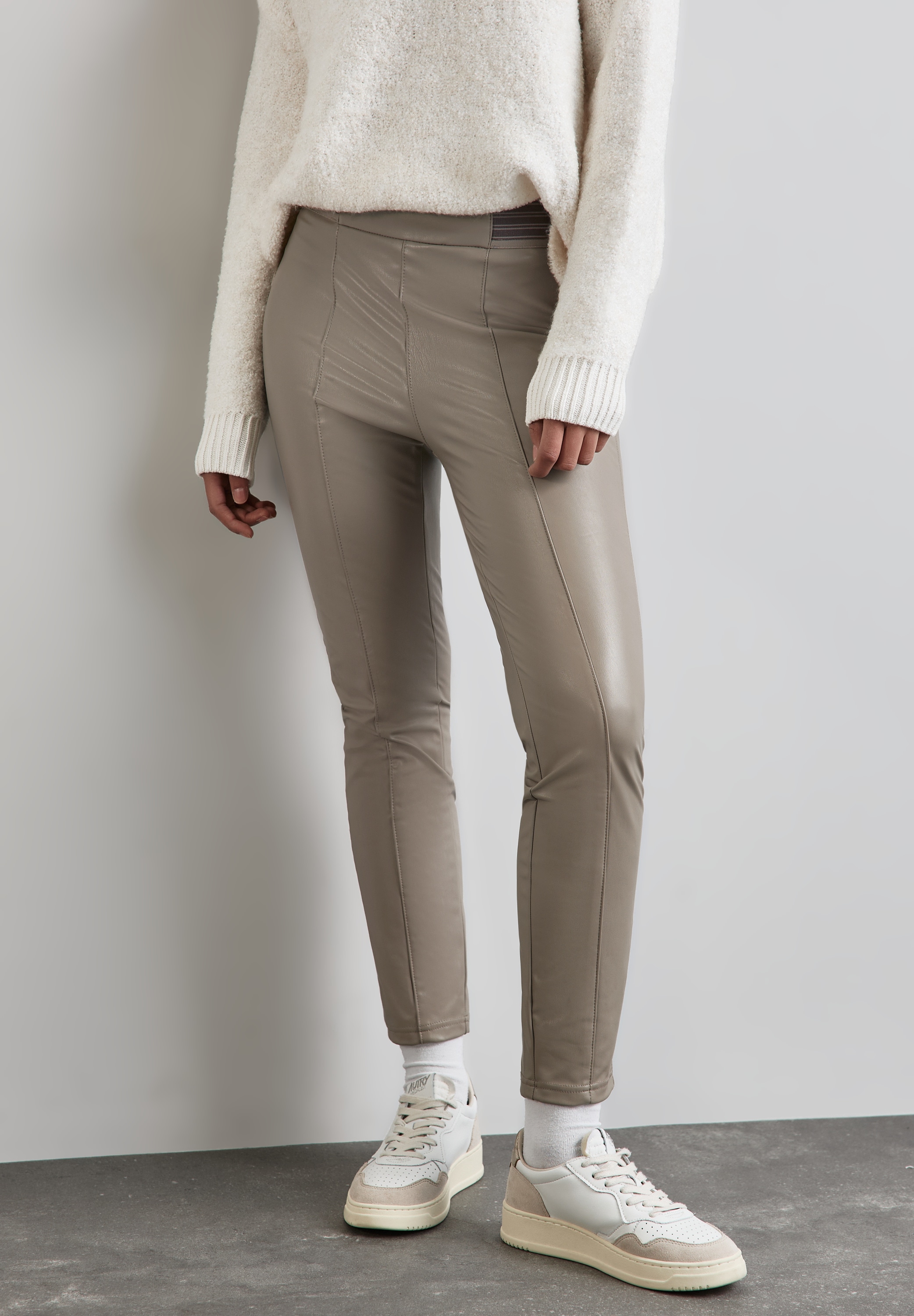 STREET ONE Lederhose  High Waist