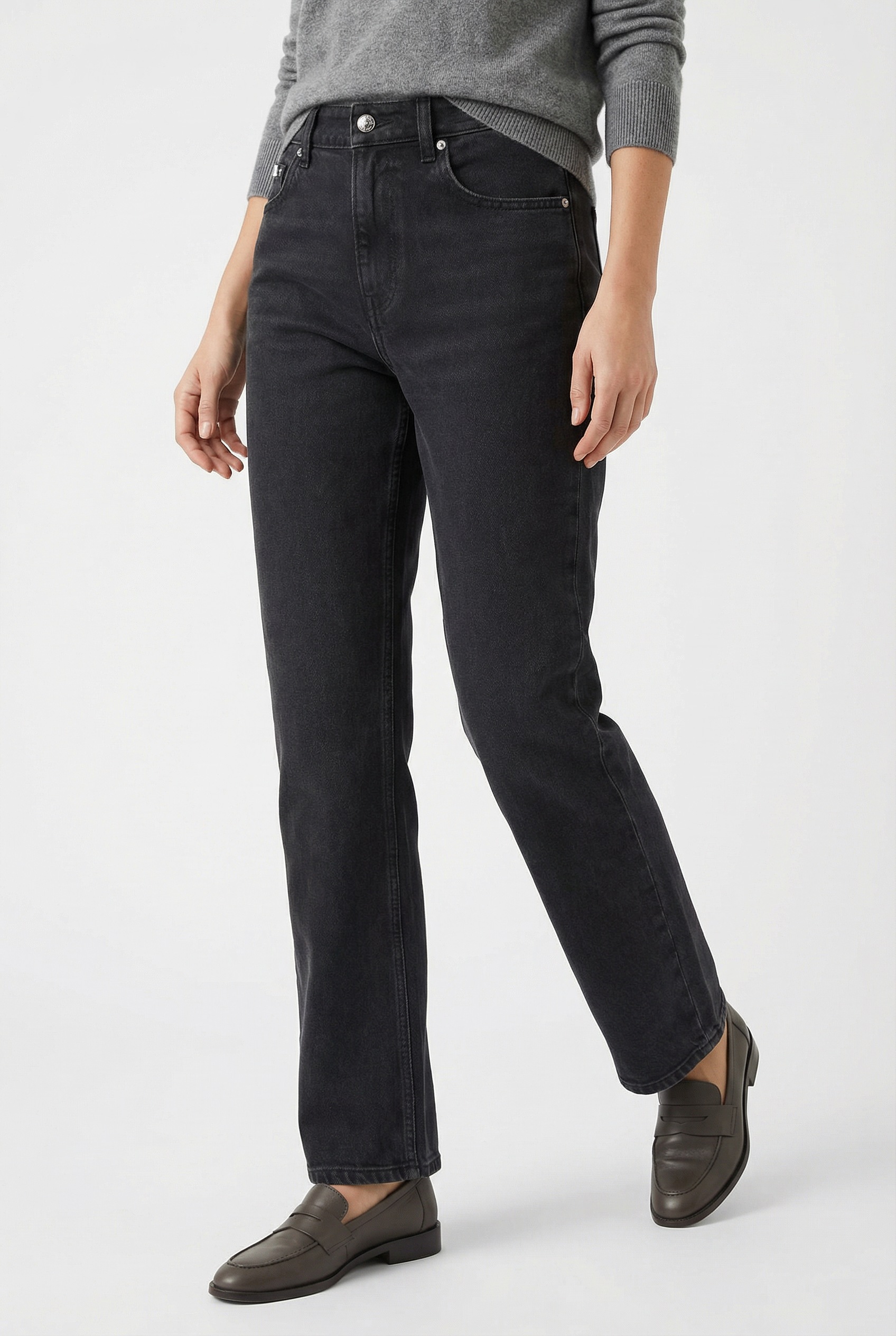 Calvin Klein Jeans Straight-Jeans "HGH RS STRGHT CK ESS" Mit Gürtelschlaufe günstig online kaufen