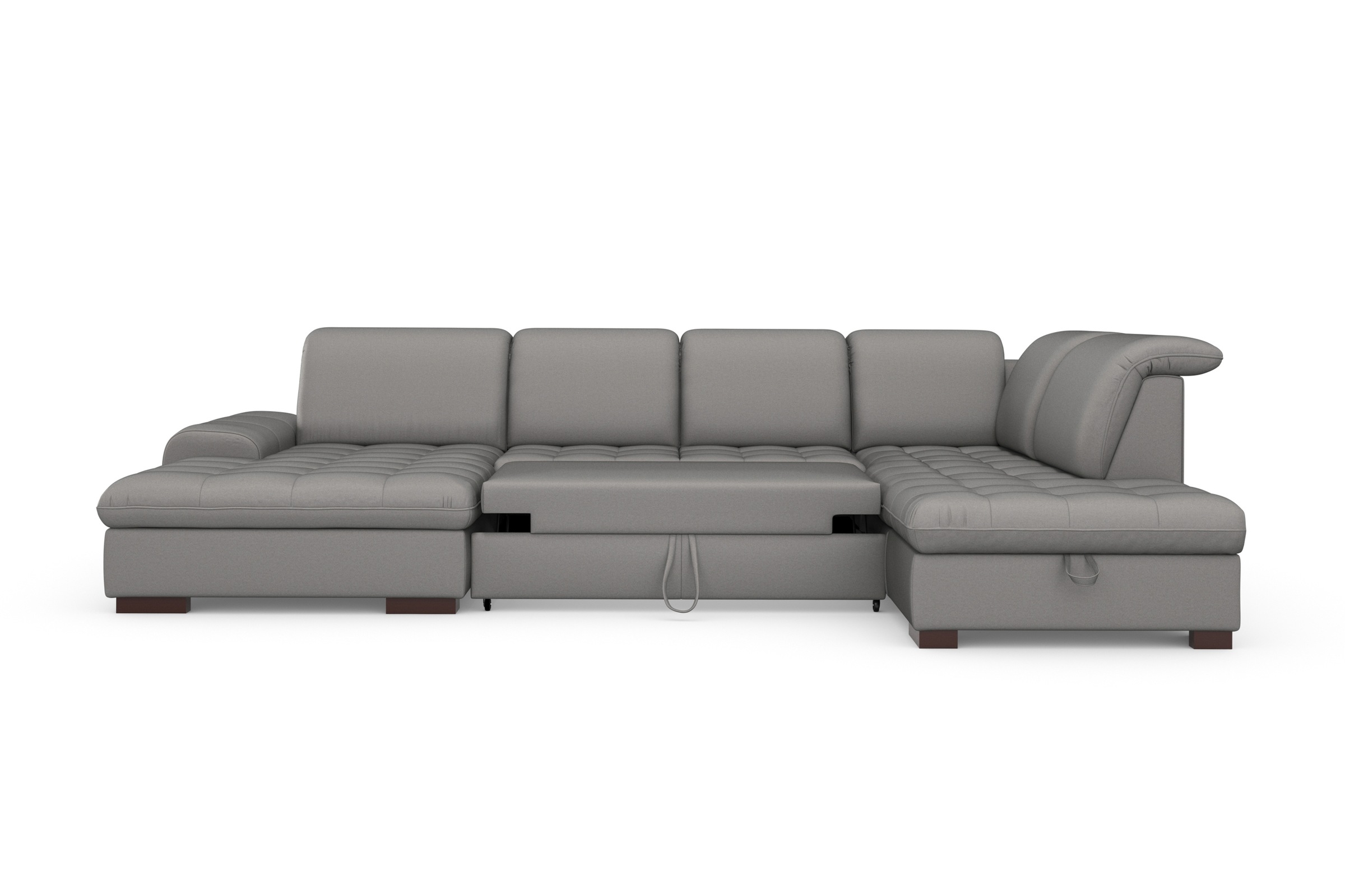 Thumbnail - sit&more Wohnlandschaft "Luxor U-Form", wahlweise mit Bettfunktion, Bettkasten und Kopfteilverstellung