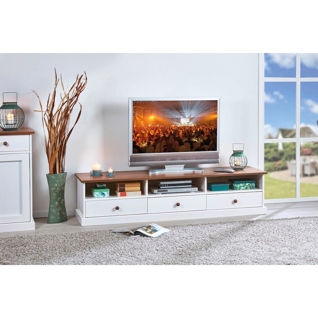 Home affaire TV-Board »Westerland«, mit drei Schubladen, Breite 180 cm