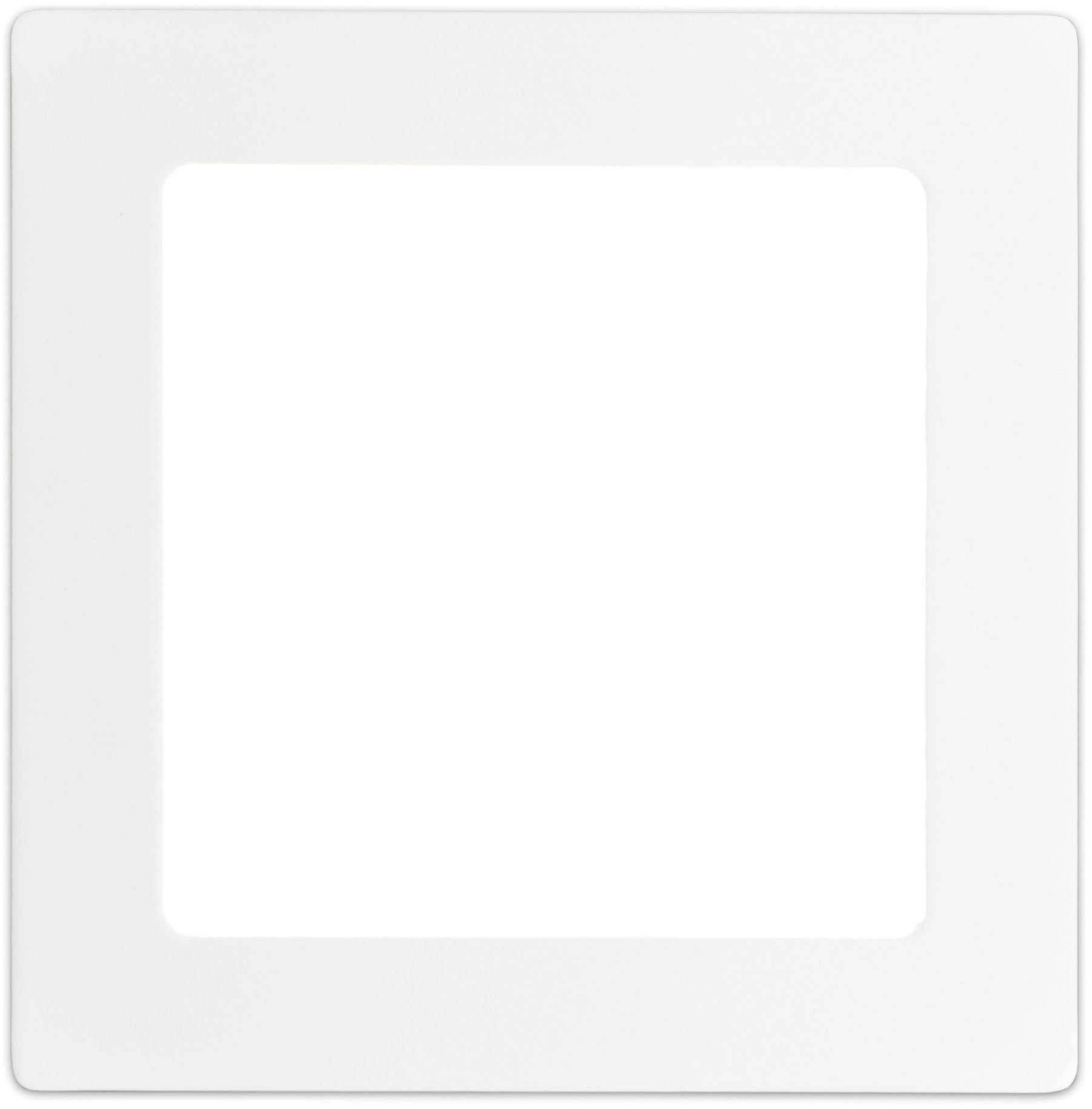 näve LED Panel »Dimplex«, 1 flammig, Leuchtmittel LED-Modul | LED fest integriert, Aufbaupanel weiß, dimmbar, Phasenabschnitt, Maße: s: 30x30cm, h:3,5cm