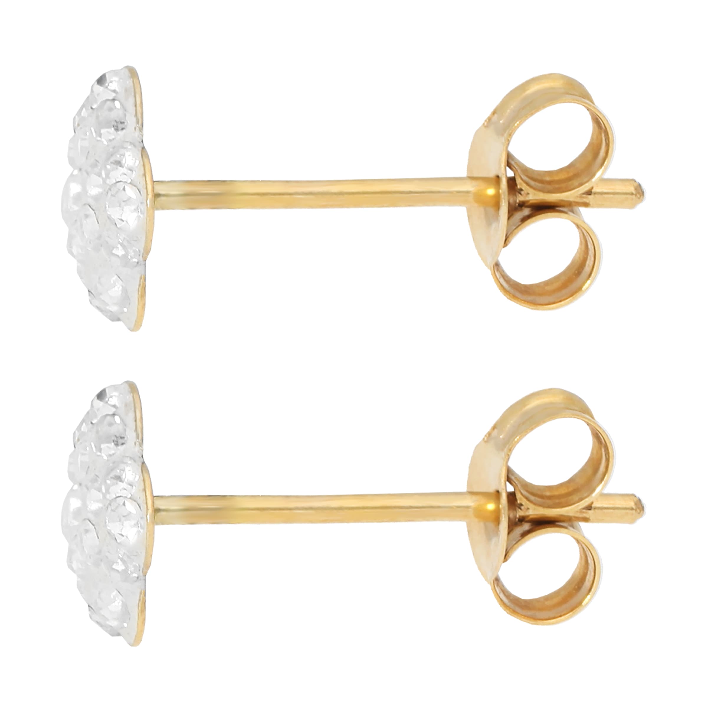 Firetti Paar Ohrstecker »Schmuck Geschenk Gold 375 Ohrschmuck Ohrringe Blume« mit Kristall