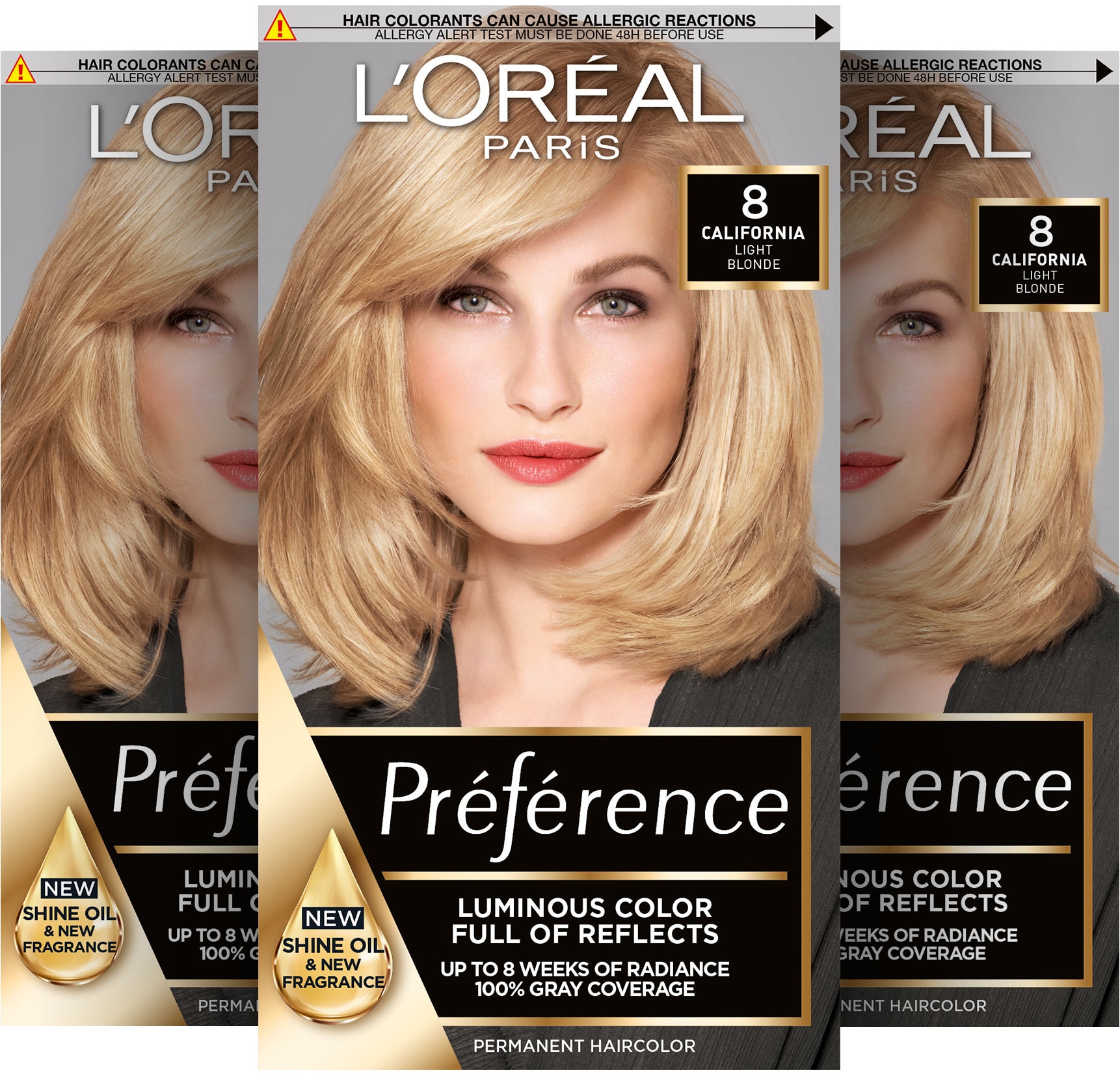 LORÉAL PARIS "PRÉFÉRENCE HAARFARBE" dauerhafte Haarcoloration mit 100% Grauabdeckung