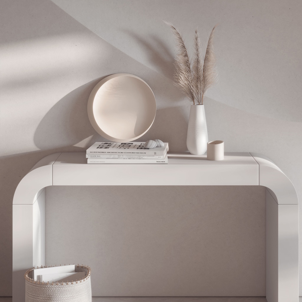 Villeroy & Boch Servierplatte »Präsentationsplatte NewMoon ø 36,8 cm beige«