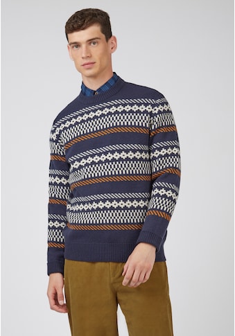 Ben Sherman Polo marškinėliai »Fairisle Crew« Rund...